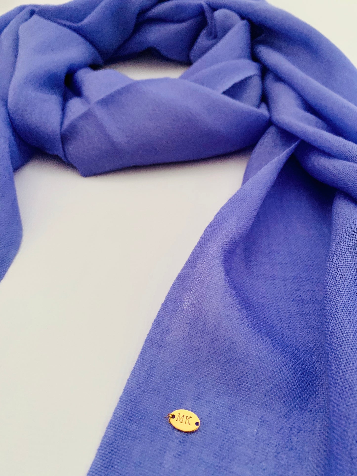 Handmade Personalised Initials 100% Cashmere Scarf - Konmay London
