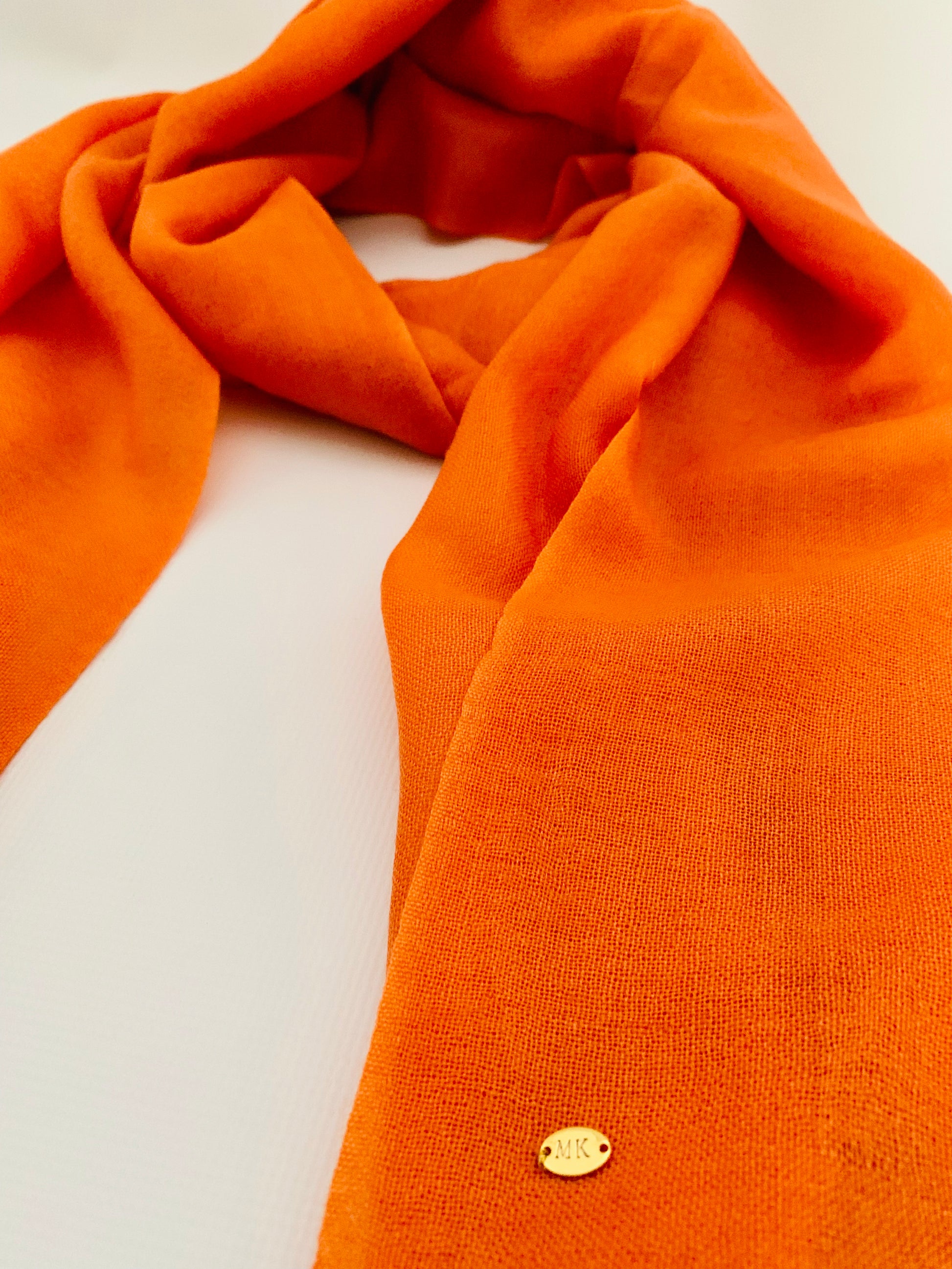 Handmade Personalised Initials 100% Cashmere Scarf - Konmay London