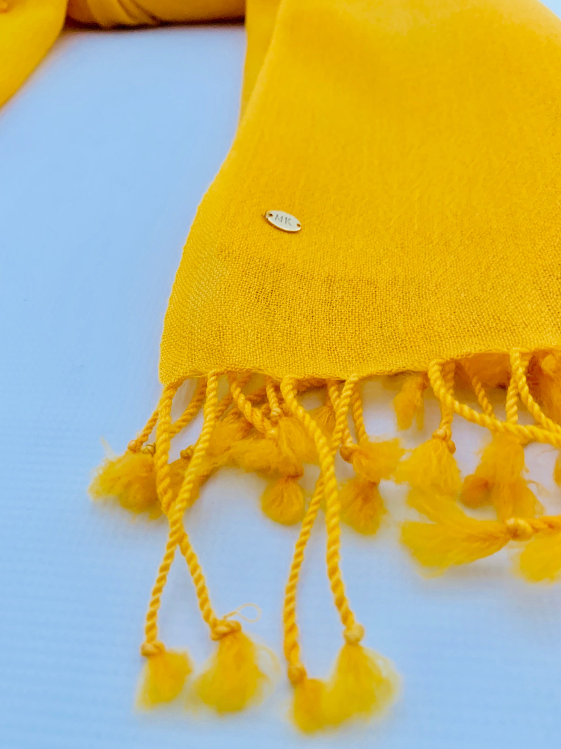 Handmade Personalised Initials 100% Cashmere Scarf - Konmay London