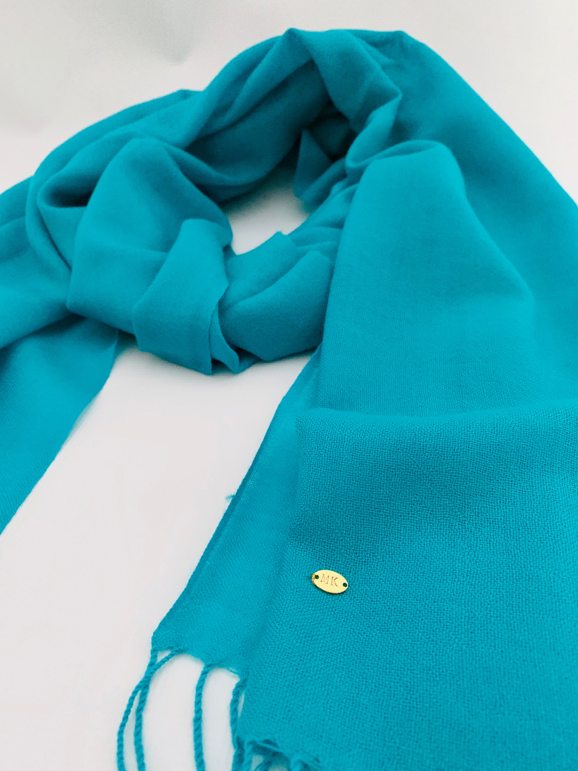 Handmade Personalised Initials 100% Cashmere Scarf - Konmay London