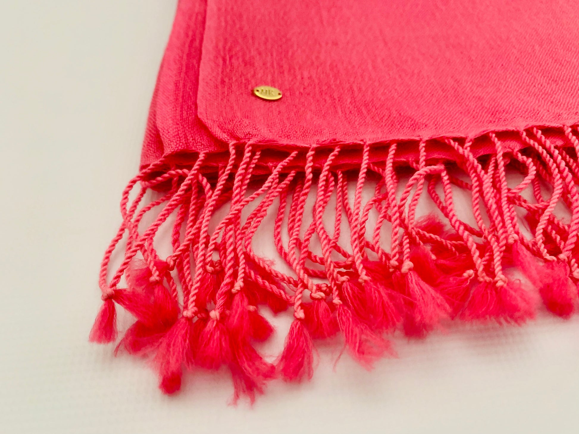 Handmade Personalised Initials 100% Cashmere Scarf - Konmay London