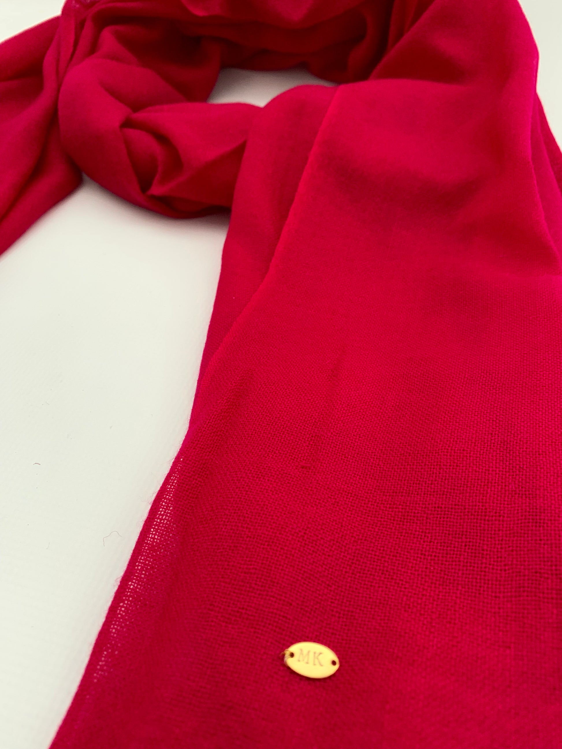 Handmade Personalised Initials 100% Cashmere Scarf - Konmay London