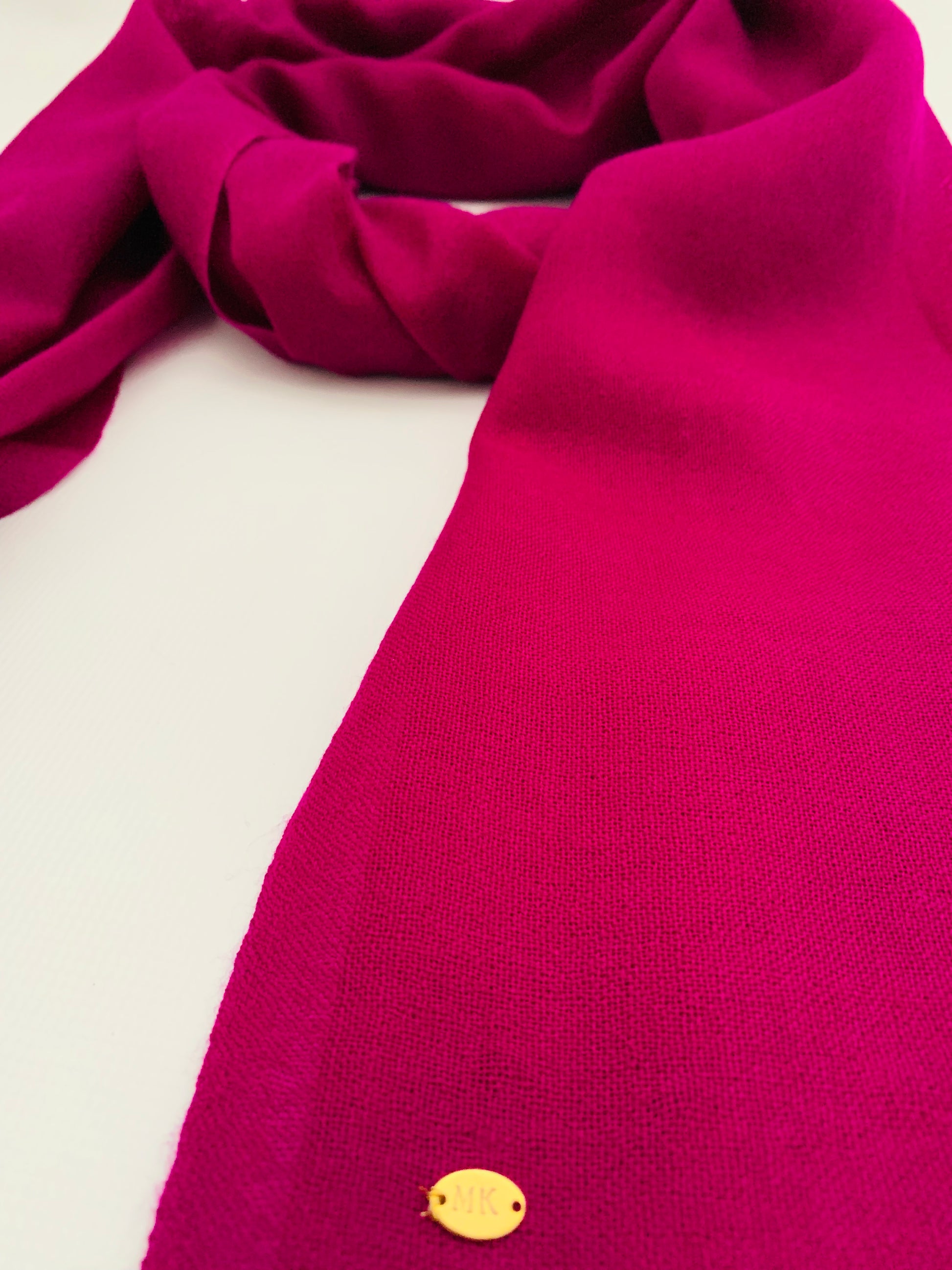 Handmade Personalised Initials 100% Cashmere Scarf - Konmay London