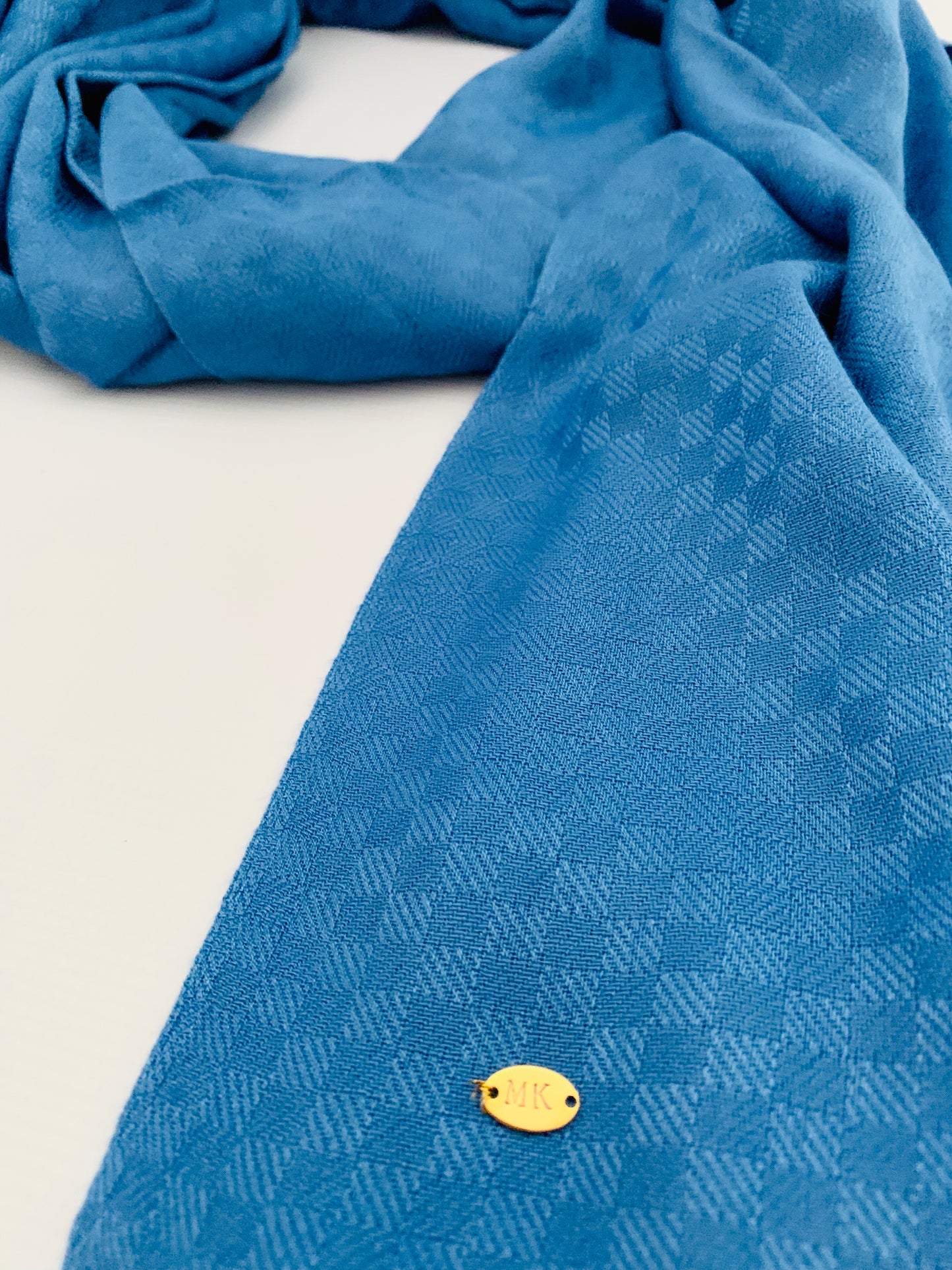 Personalised Initials Bamboo Fibre Scarf - Konmay London