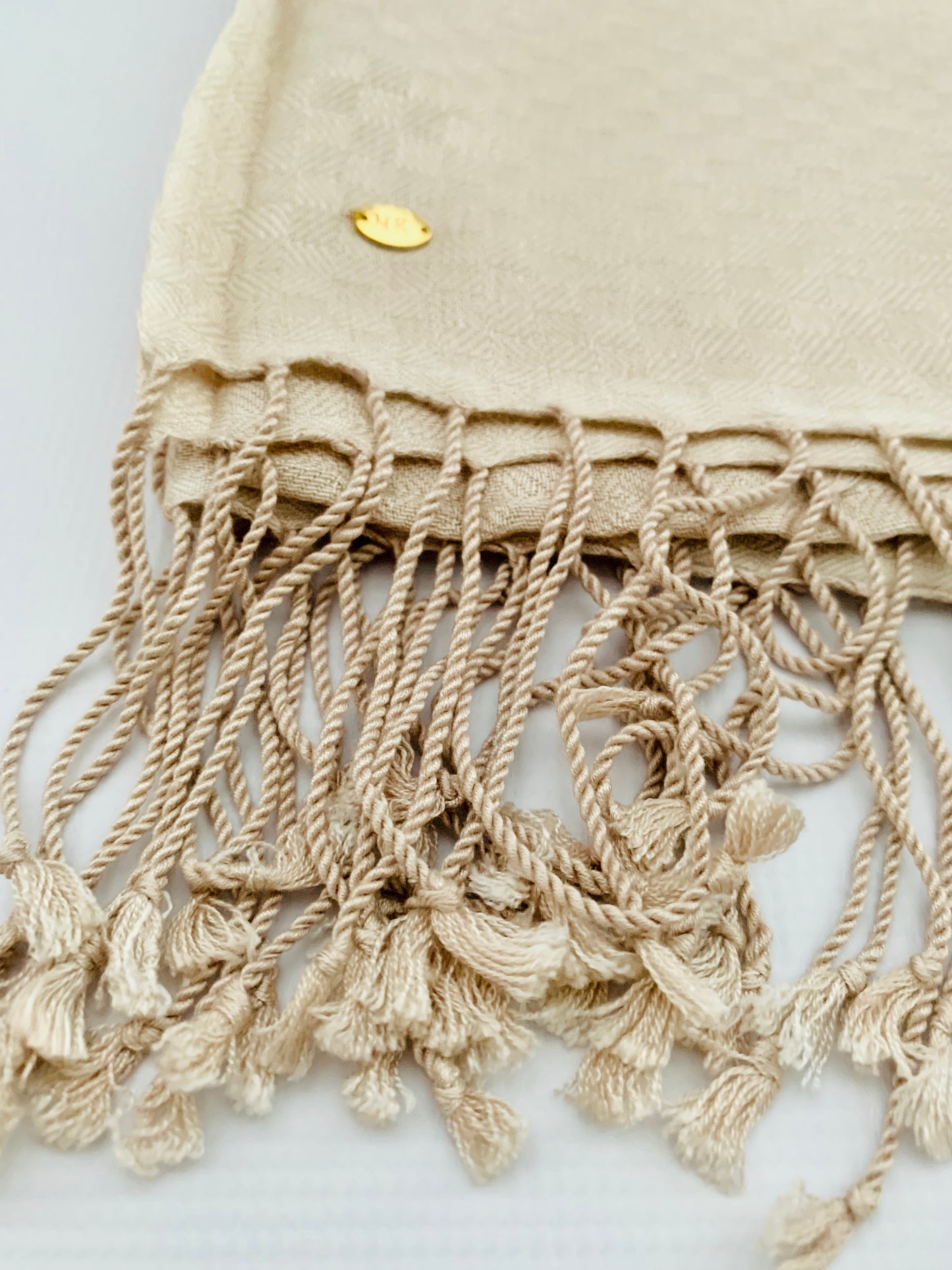 Personalised Initials Bamboo Fibre Scarf - Konmay London