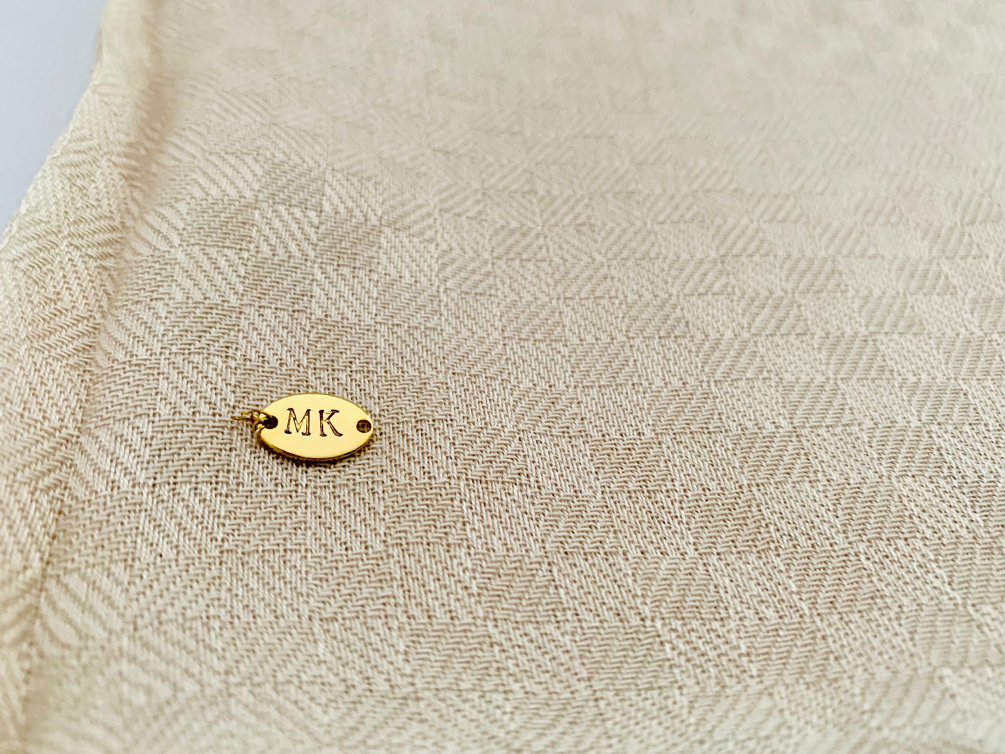 Personalised Initials Bamboo Fibre Scarf - Konmay London