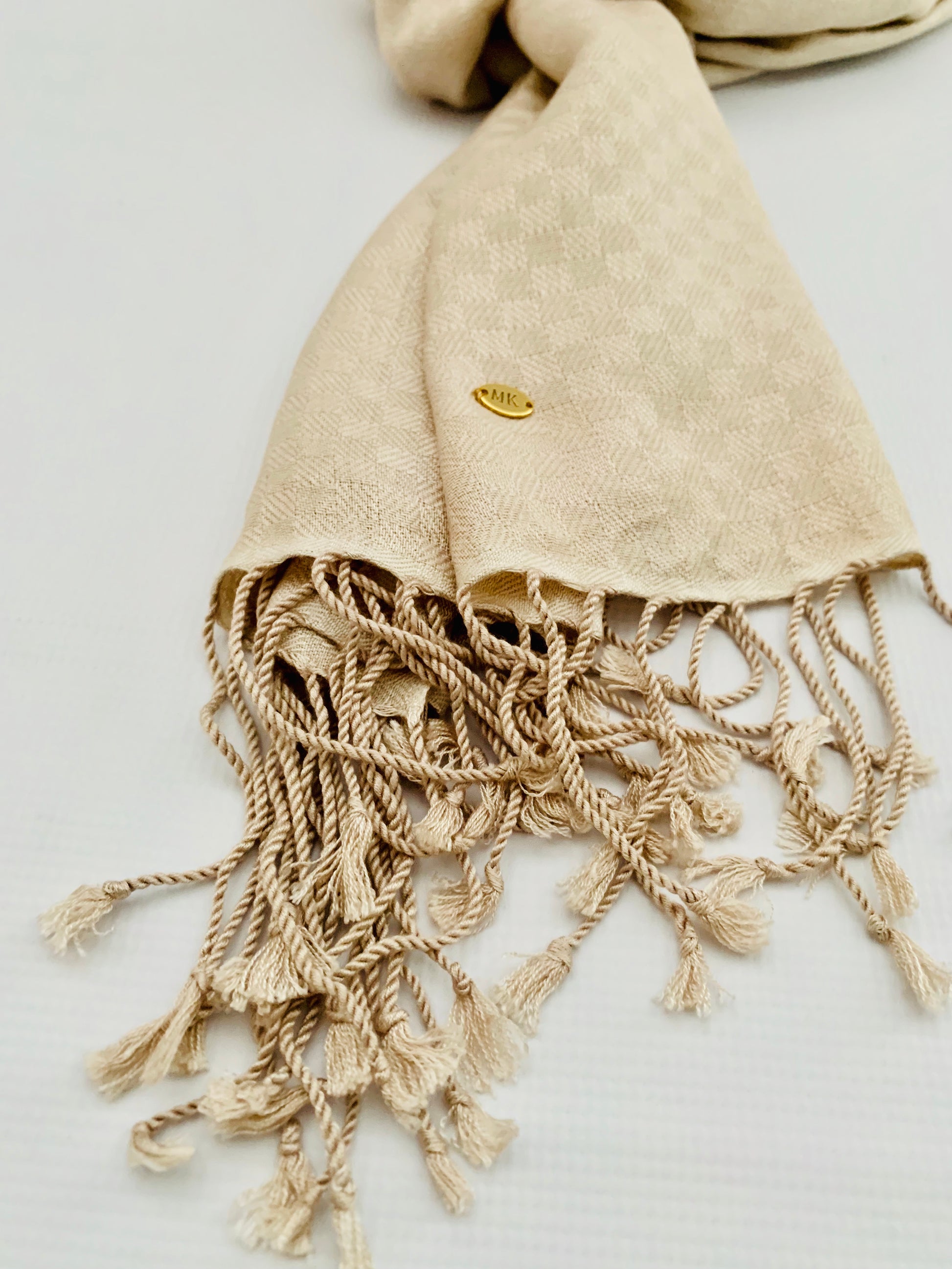 Personalised Initials Bamboo Fibre Scarf - Konmay London