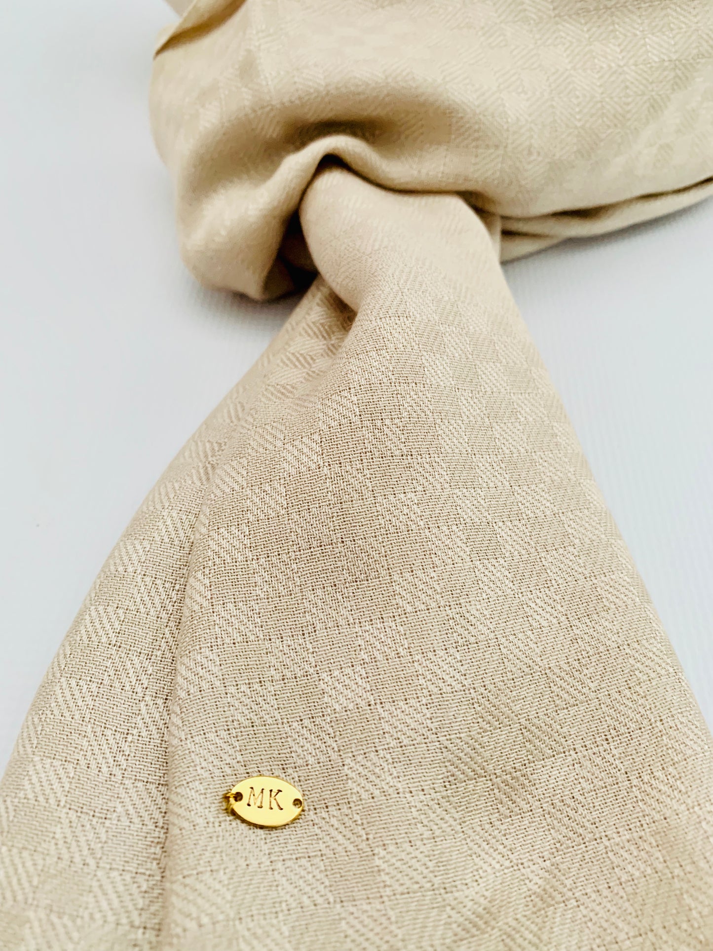 Personalised Initials Bamboo Fibre Scarf - Konmay London