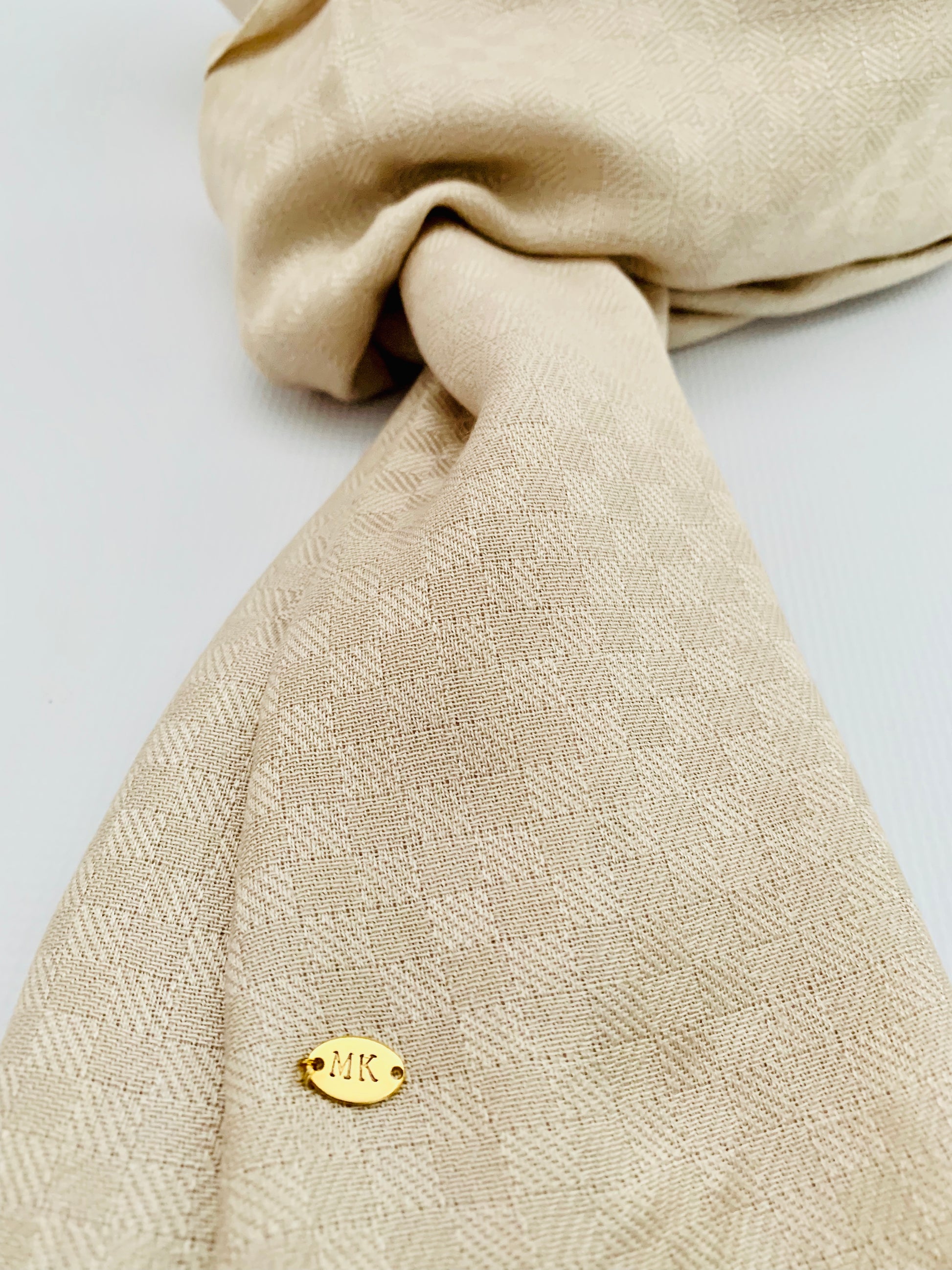 Personalised Initials Bamboo Fibre Scarf - Konmay London