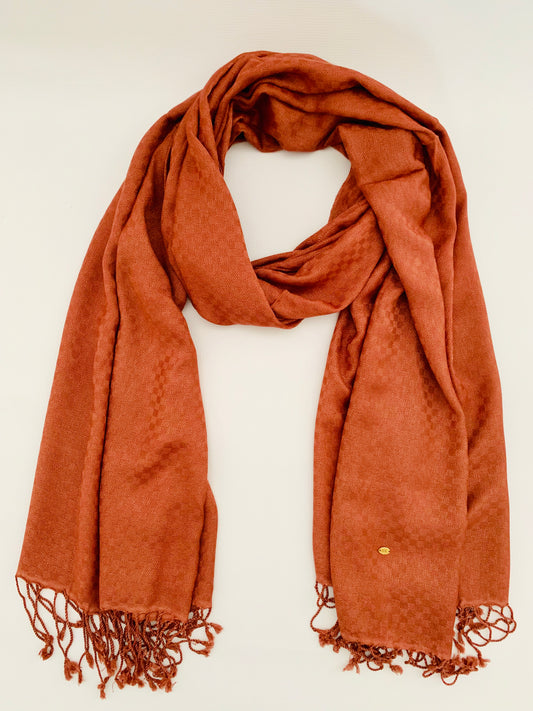 Personalised Initials Bamboo Fibre Scarf - Konmay London