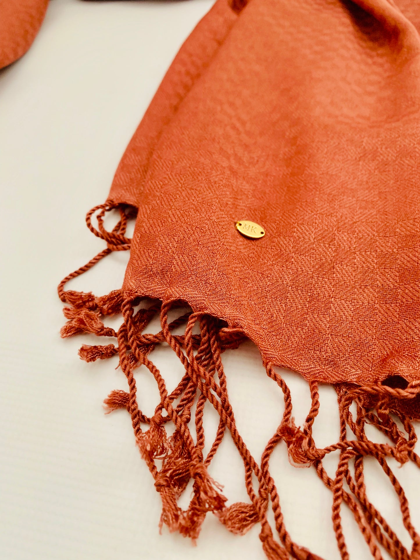Personalised Initials Bamboo Fibre Scarf - Konmay London