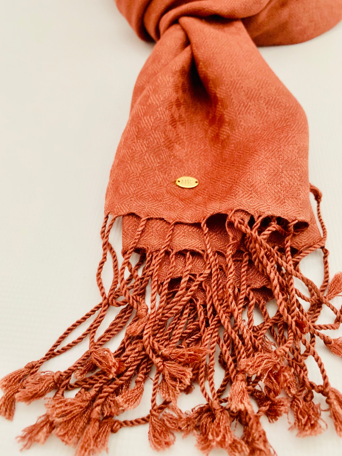 Personalised Initials Bamboo Fibre Scarf - Konmay London