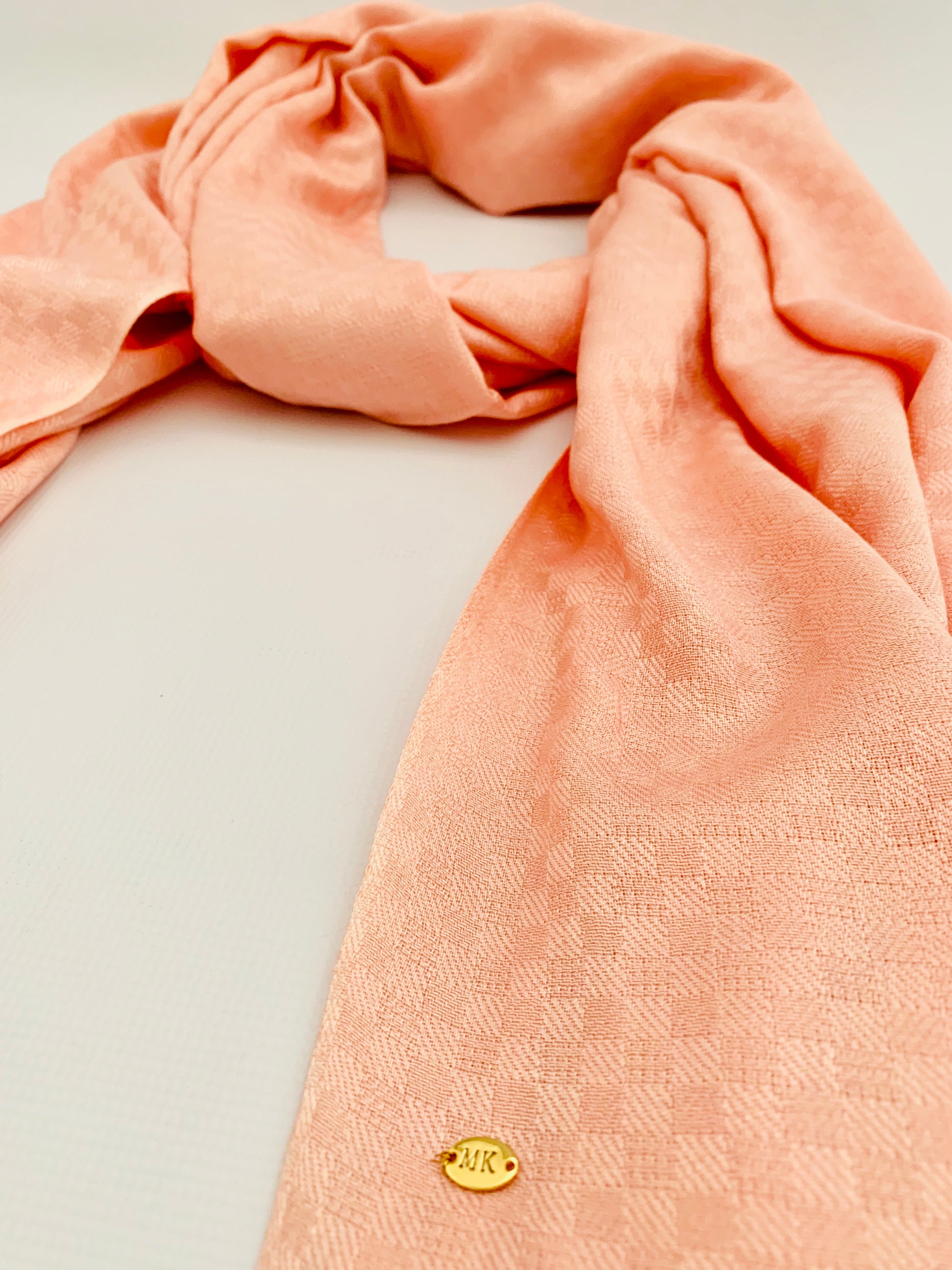 Personalised Initials Bamboo Fibre Scarf - Konmay London