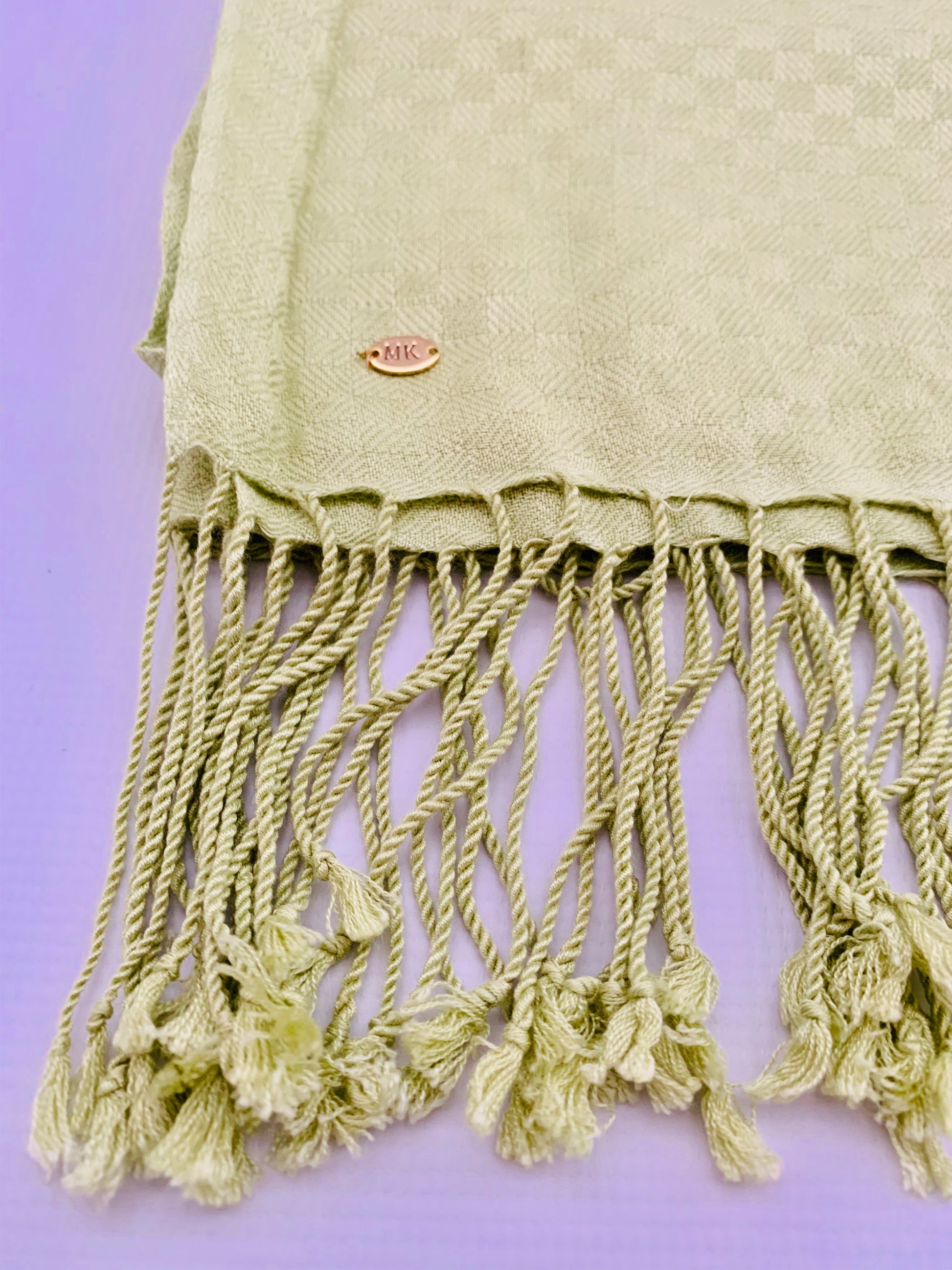 Personalised Initials Bamboo Fibre Scarf - Konmay London