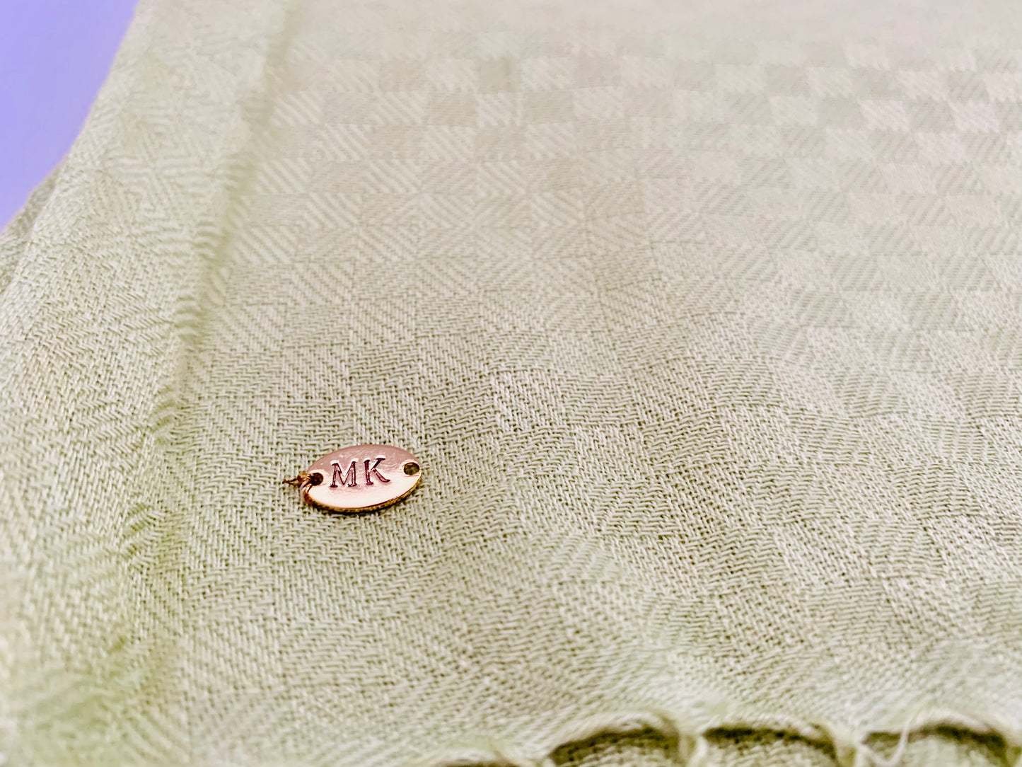 Personalised Initials Bamboo Fibre Scarf - Konmay London