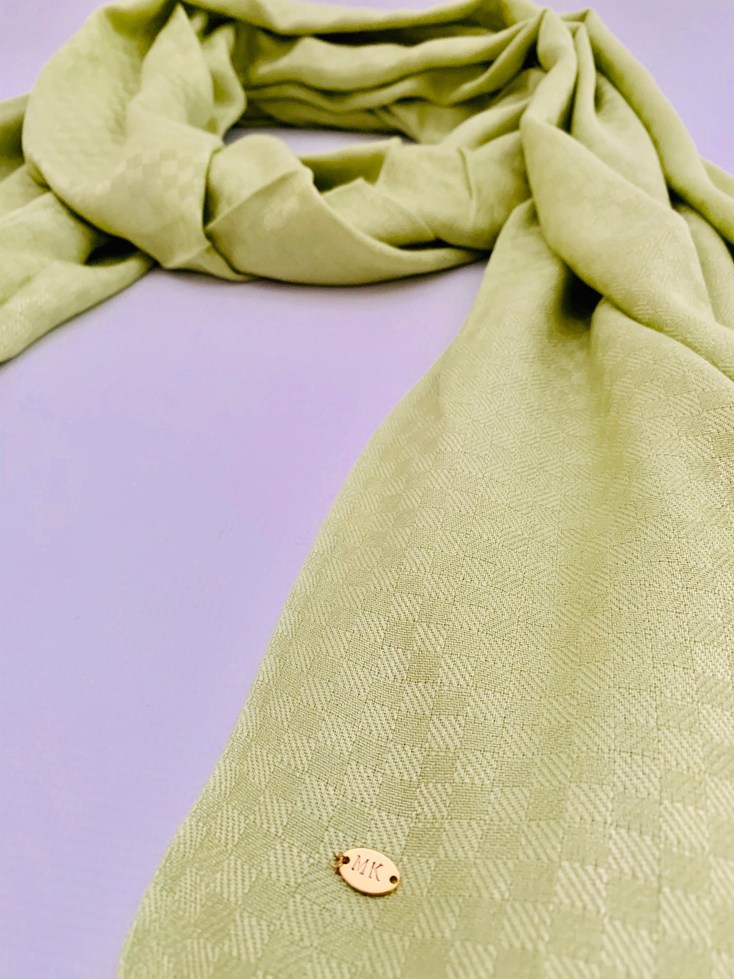 Personalised Initials Bamboo Fibre Scarf - Konmay London