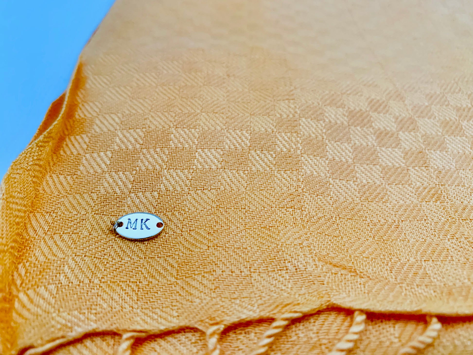 Personalised Initials Bamboo Fibre Scarf - Konmay London