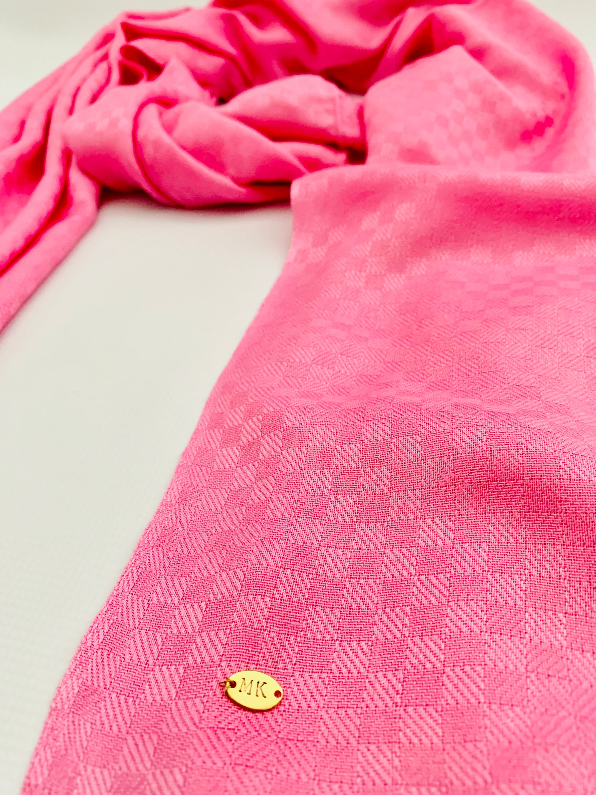 Personalised Initials Bamboo Fibre Scarf - Konmay London