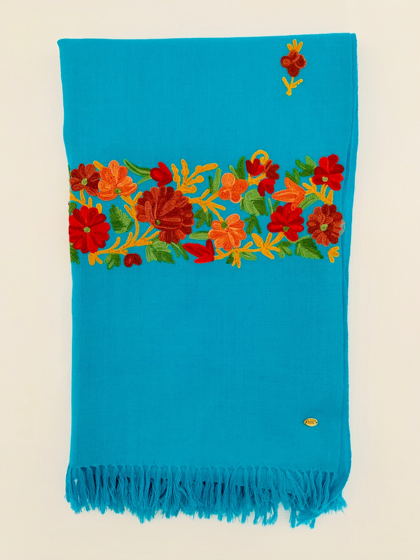 Handmade Personalised Initials Embroidery Scarf - Konmay London