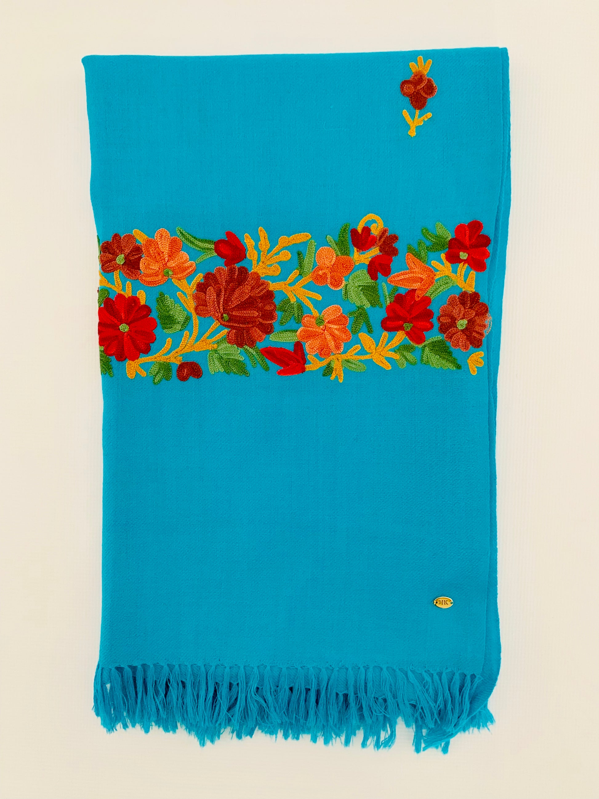 Handmade Personalised Initials Embroidery Scarf - Konmay London