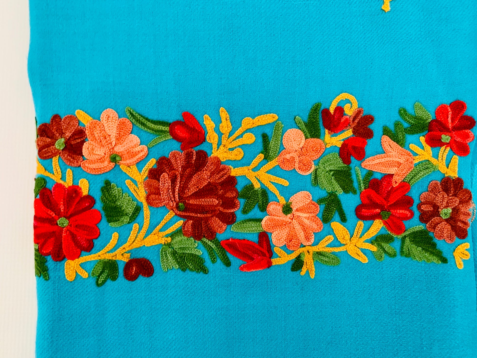 Handmade Personalised Initials Embroidery Scarf - Konmay London