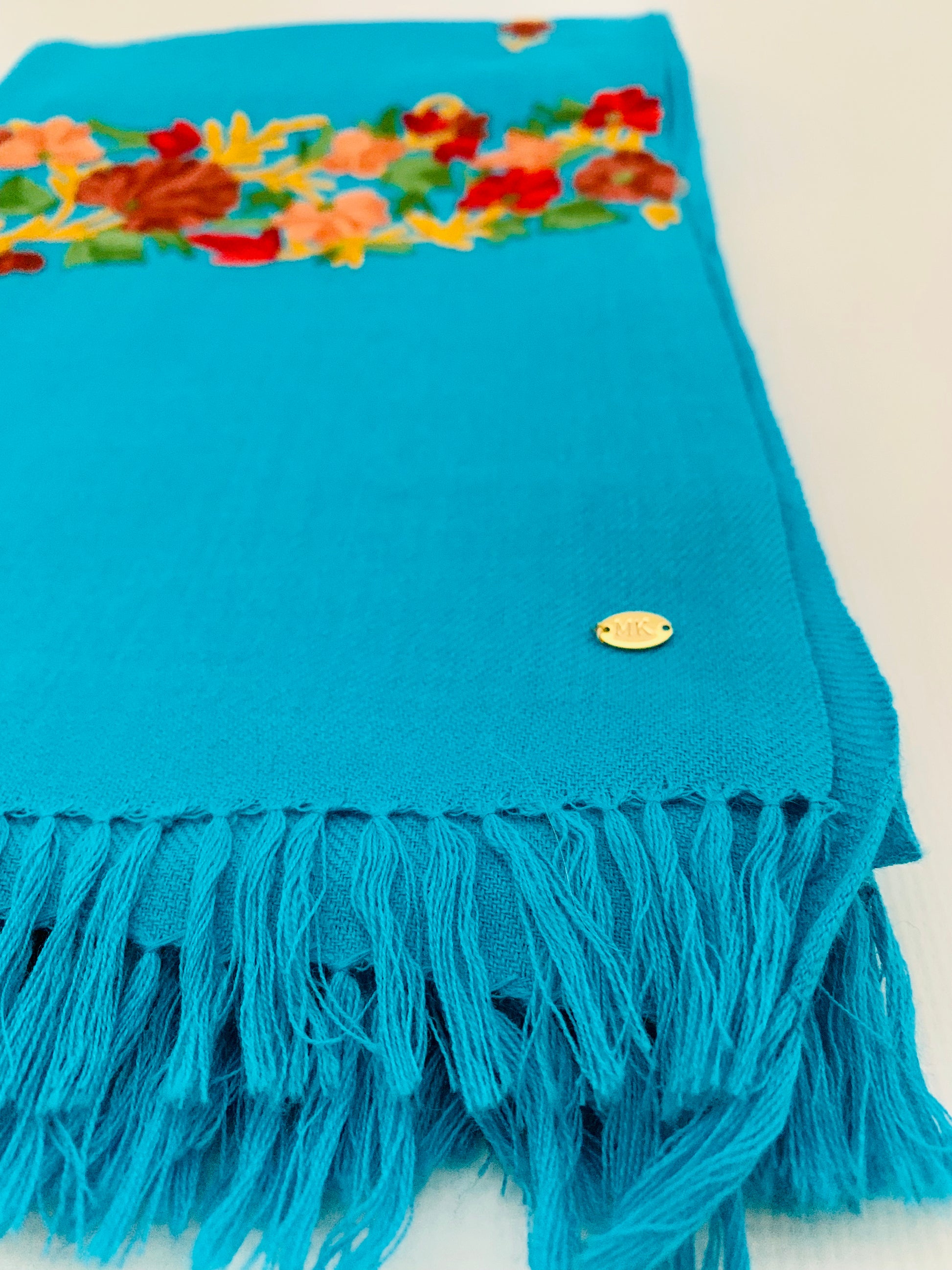 Handmade Personalised Initials Embroidery Scarf - Konmay London