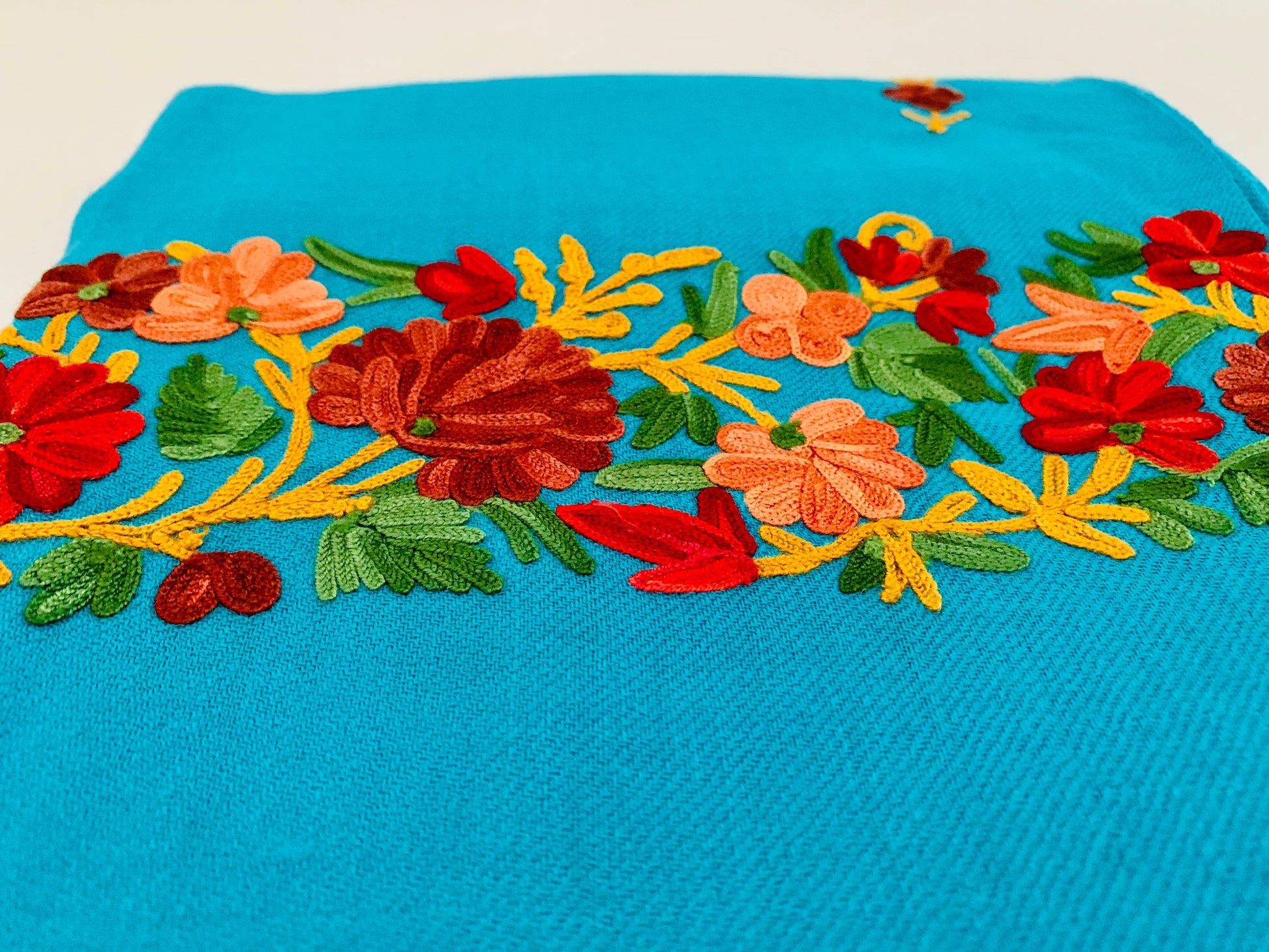 Handmade Personalised Initials Embroidery Scarf - Konmay London