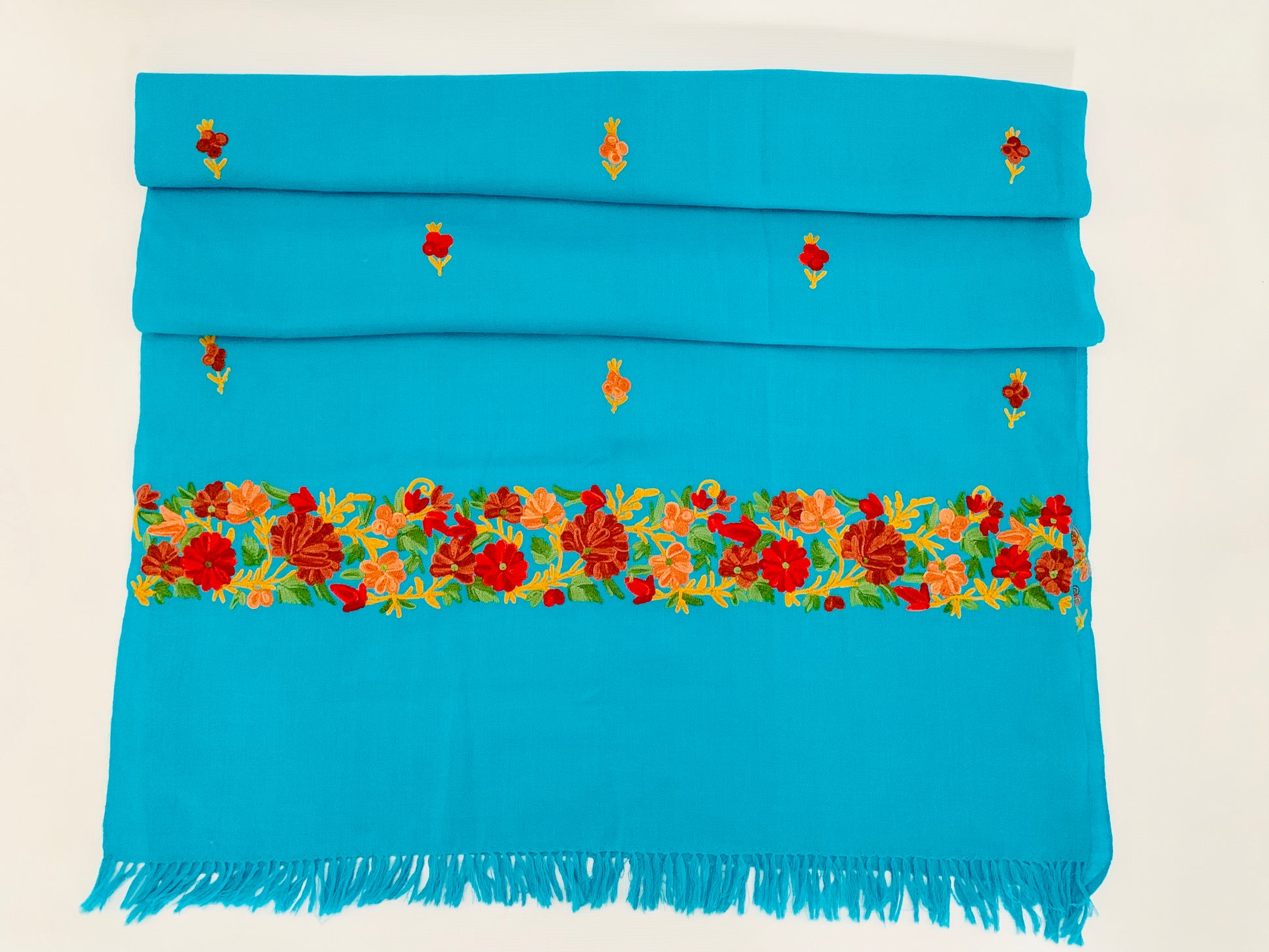 Handmade Personalised Initials Embroidery Scarf - Konmay London