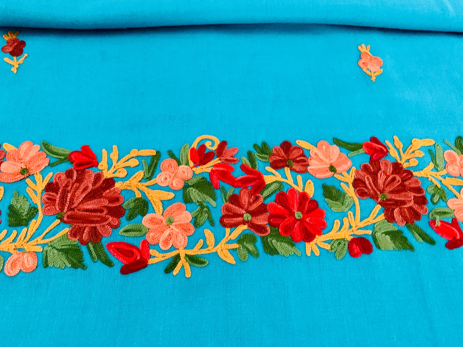 Handmade Personalised Initials Embroidery Scarf - Konmay London