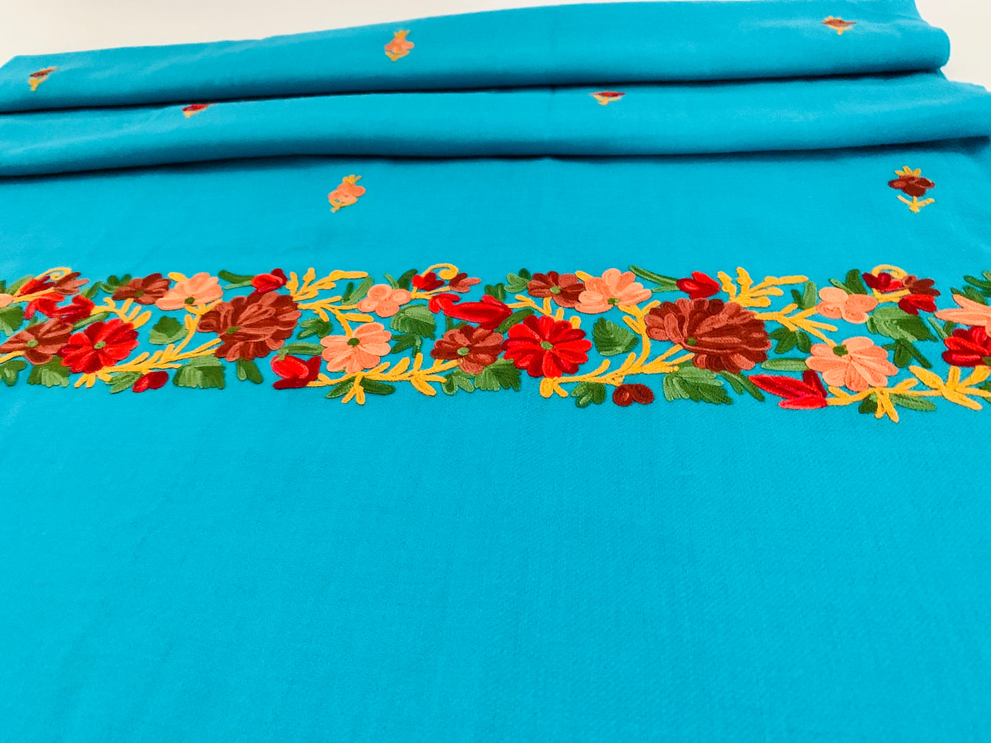 Handmade Personalised Initials Embroidery Scarf - Konmay London