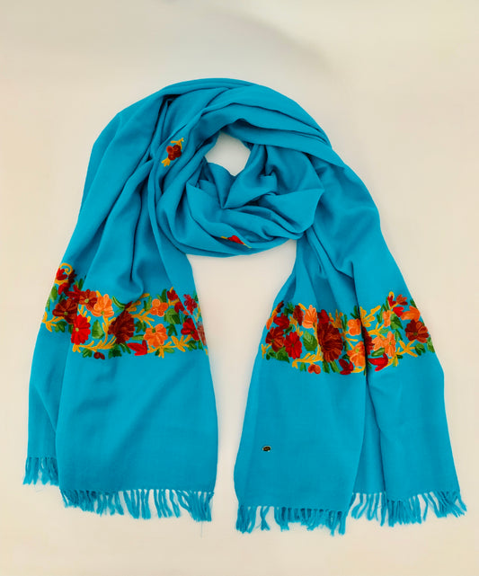 Handmade Personalised Initials Embroidery Scarf - Konmay London