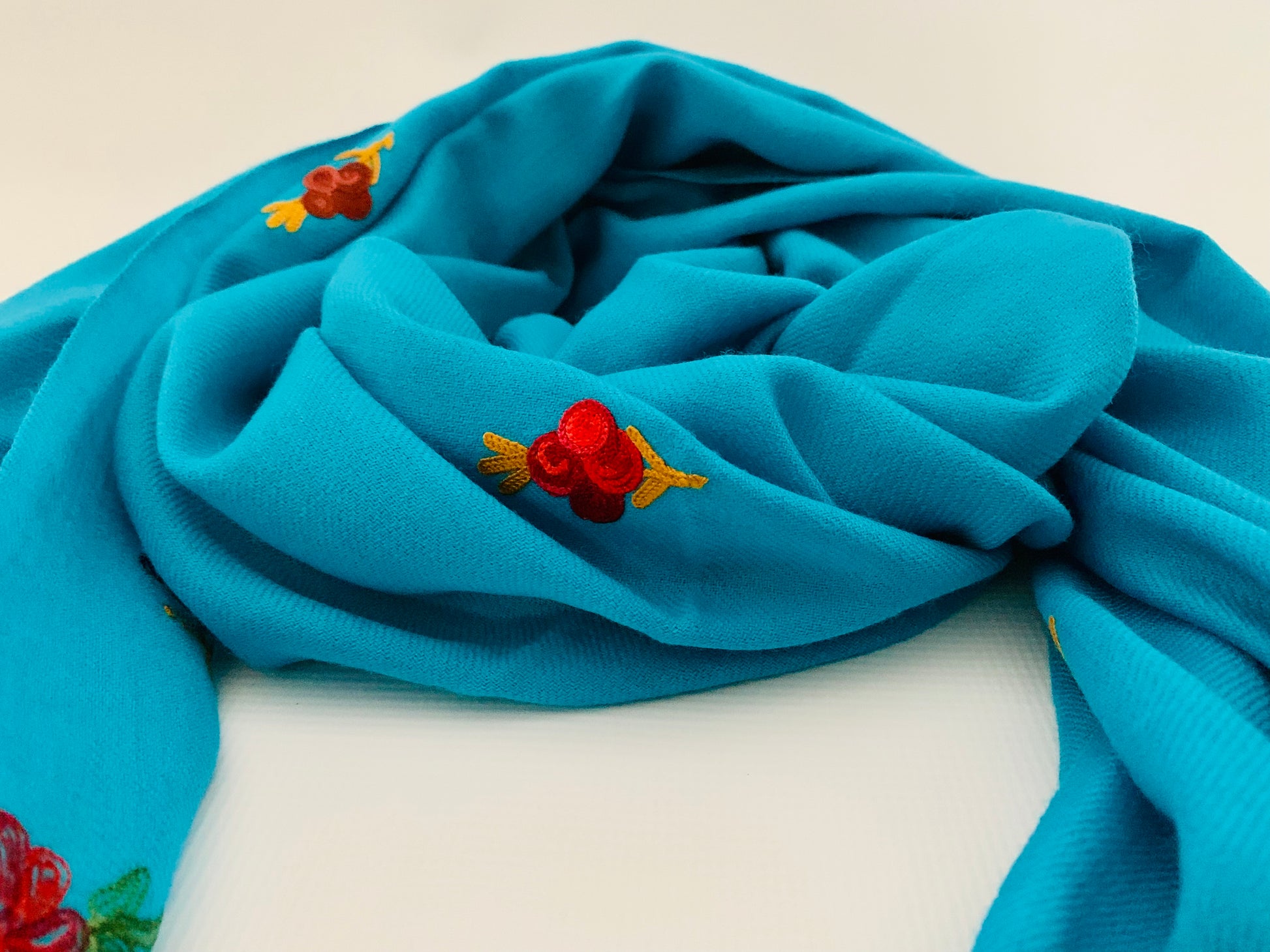 Handmade Personalised Initials Embroidery Scarf - Konmay London