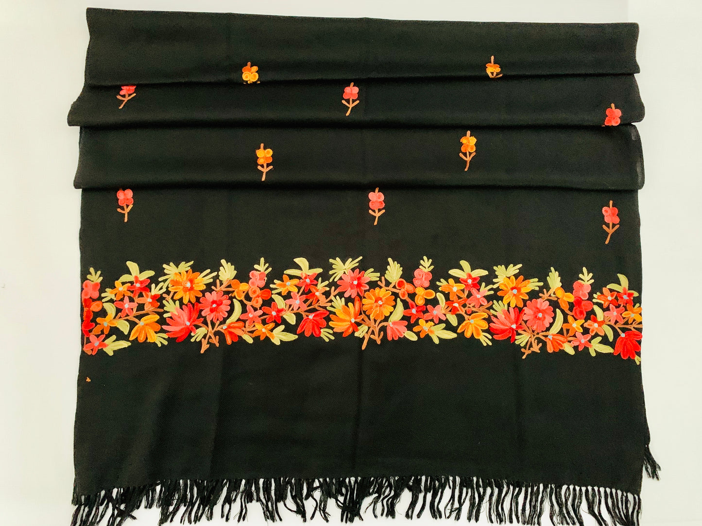 Handmade Personalised Initials Embroidery Scarf - Konmay London