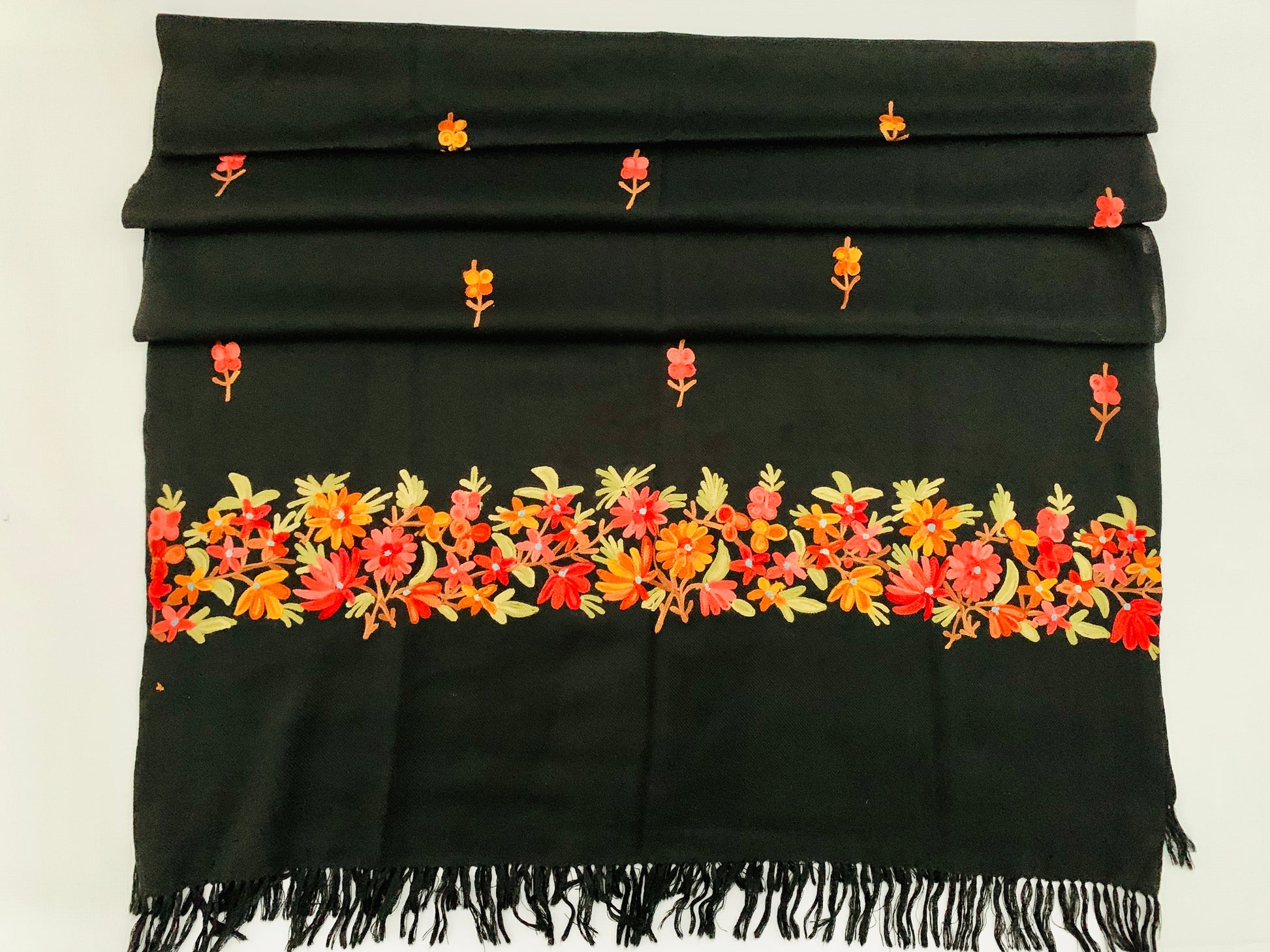 Handmade Personalised Initials Embroidery Scarf - Konmay London