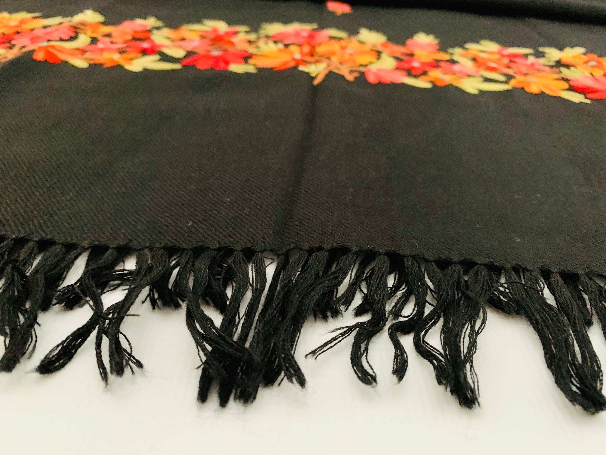 Handmade Personalised Initials Embroidery Scarf - Konmay London