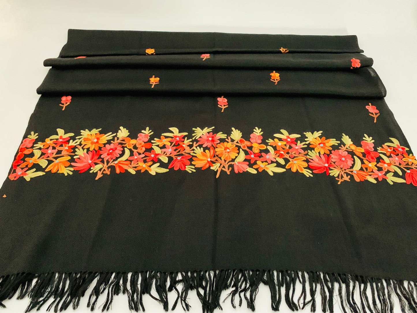 Handmade Personalised Initials Embroidery Scarf - Konmay London