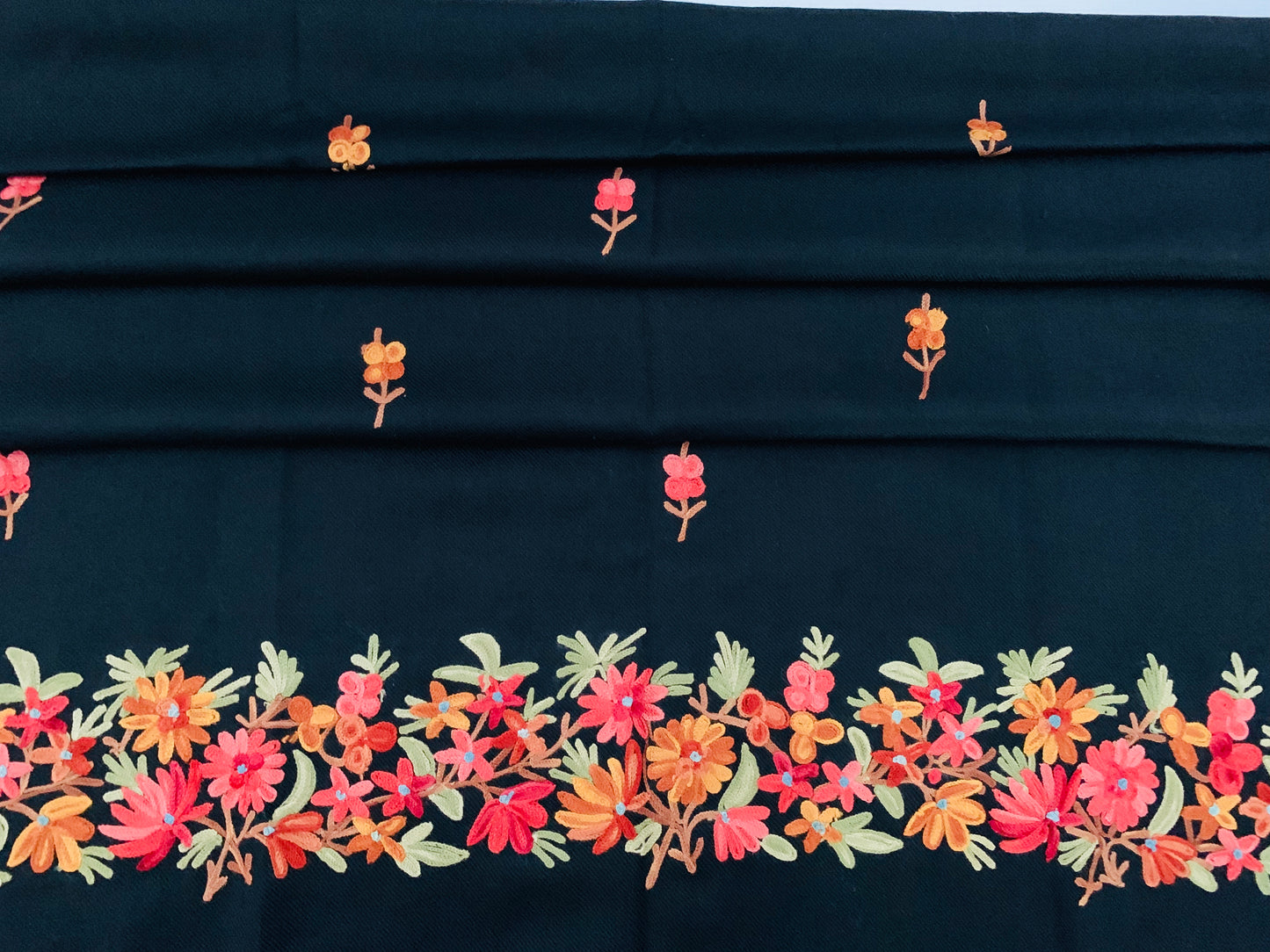 Handmade Personalised Initials Embroidery Scarf - Konmay London