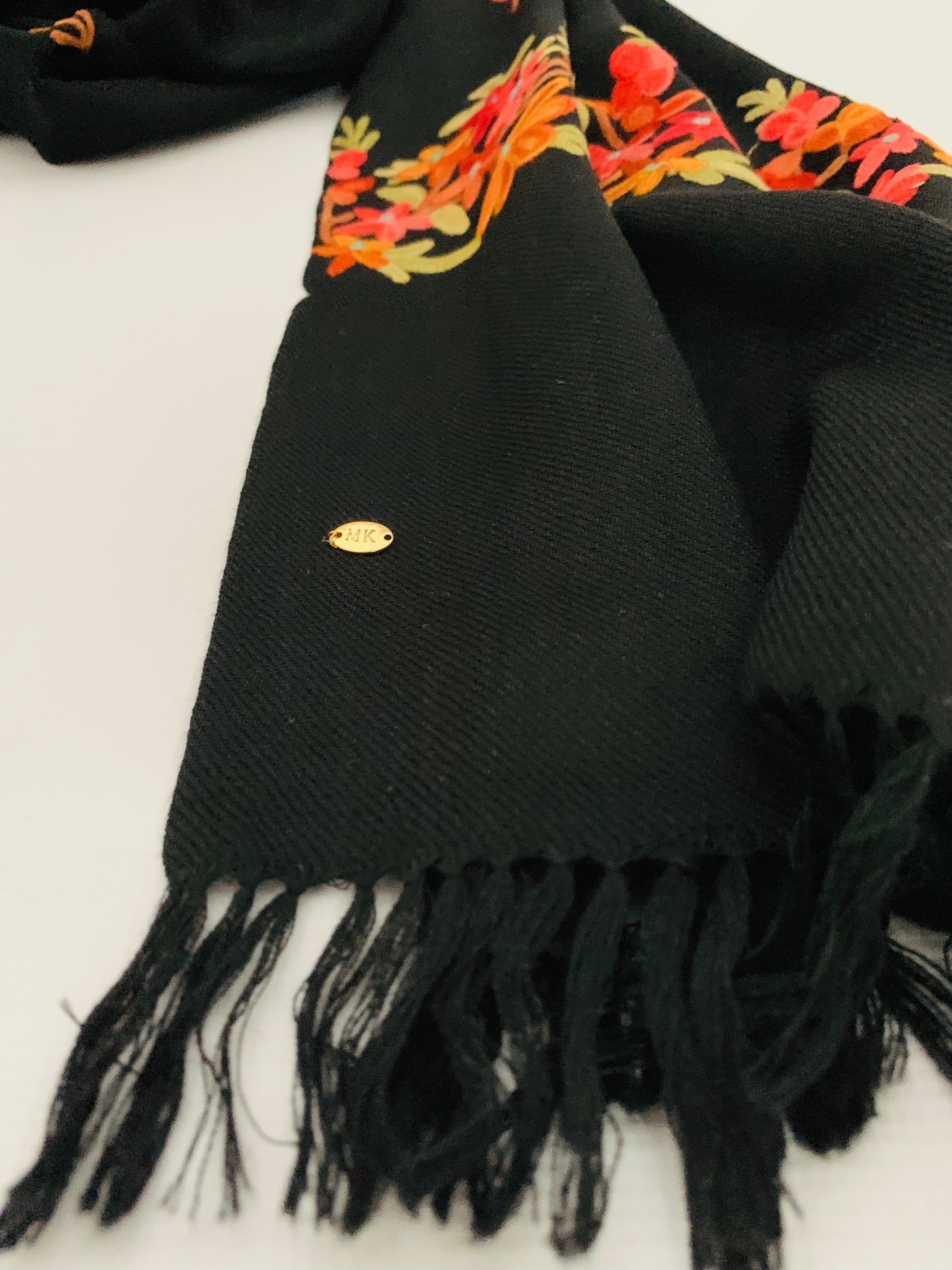 Handmade Personalised Initials Embroidery Scarf - Konmay London