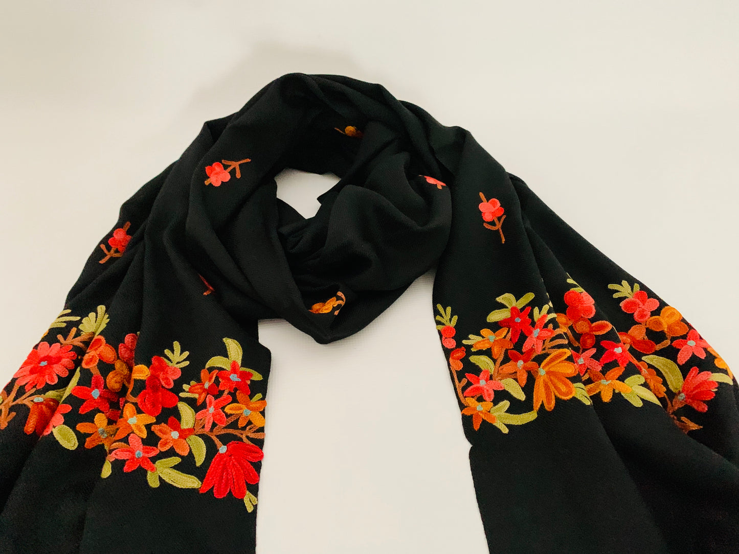 Handmade Personalised Initials Embroidery Scarf - Konmay London