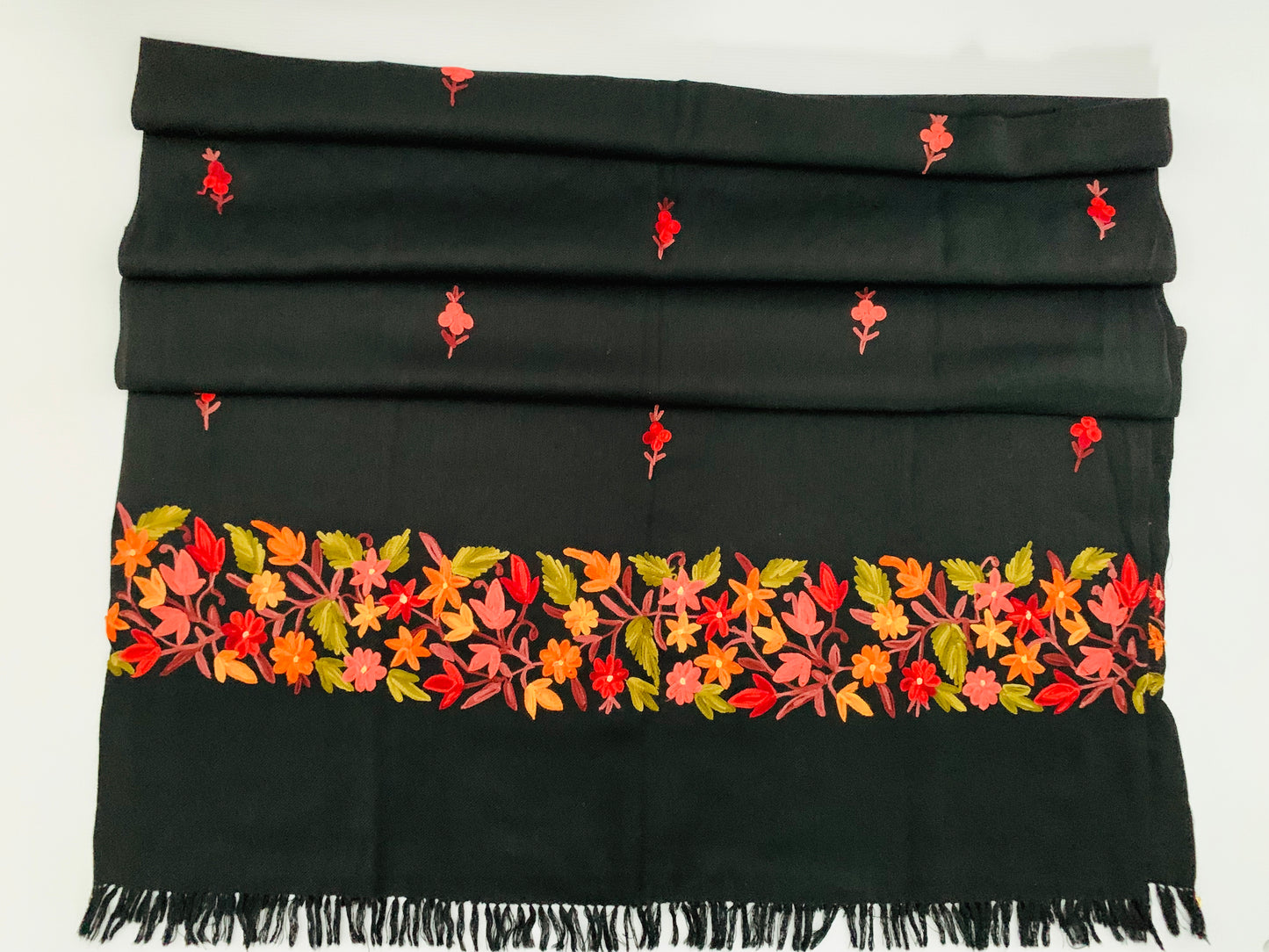 Handmade Personalised Initials Embroidery Scarf - Konmay London