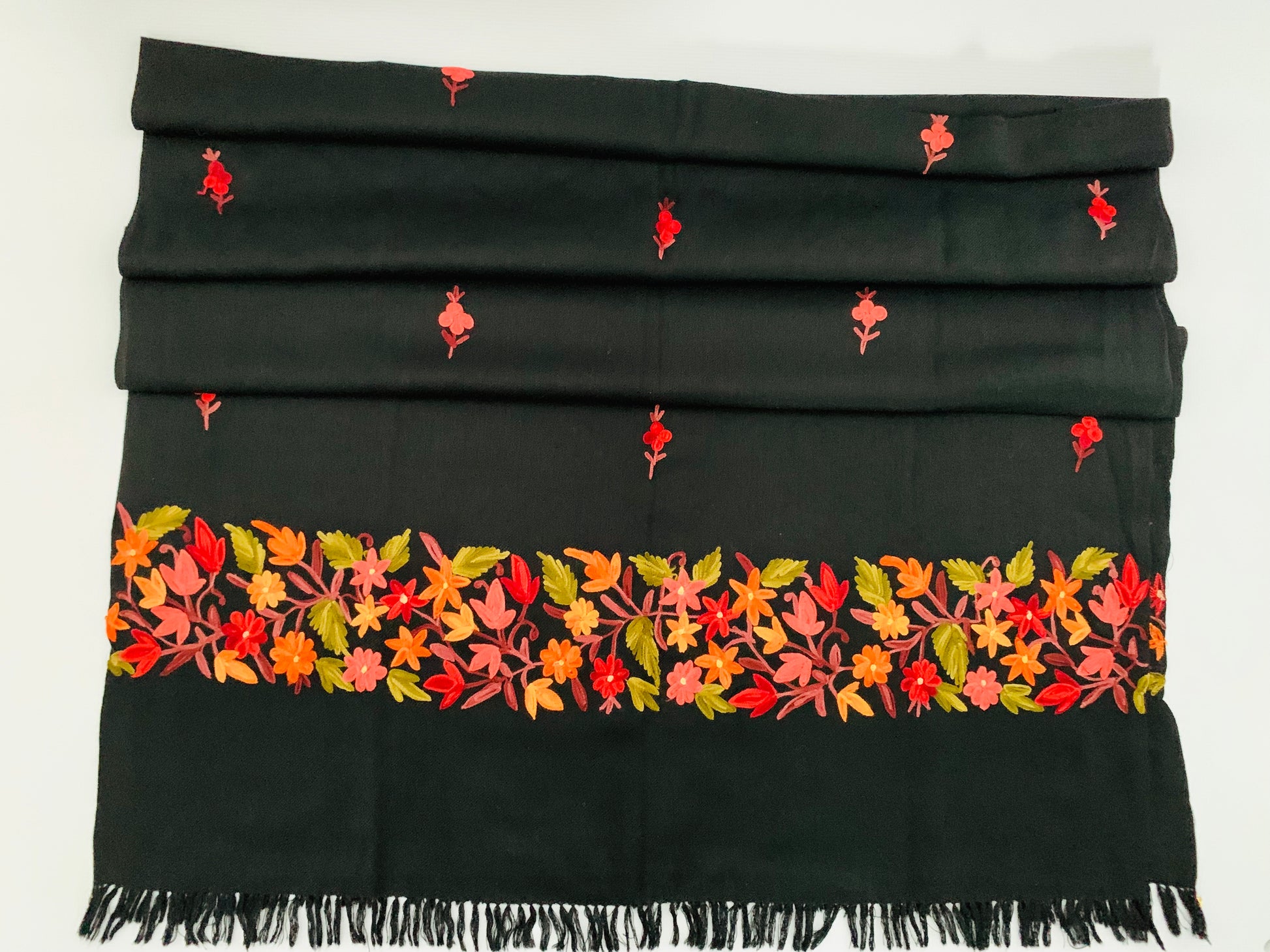 Handmade Personalised Initials Embroidery Scarf - Konmay London