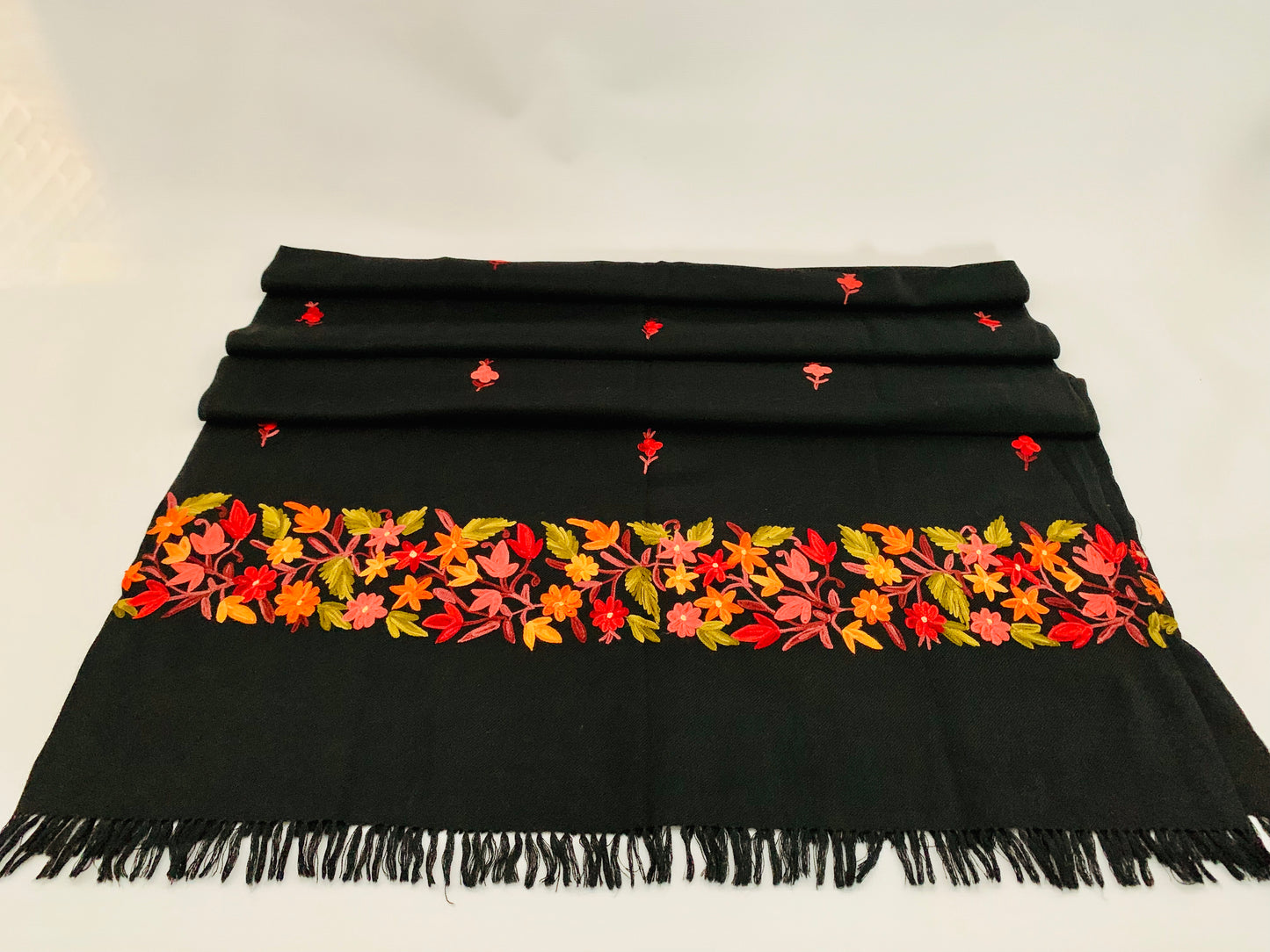 Handmade Personalised Initials Embroidery Scarf - Konmay London