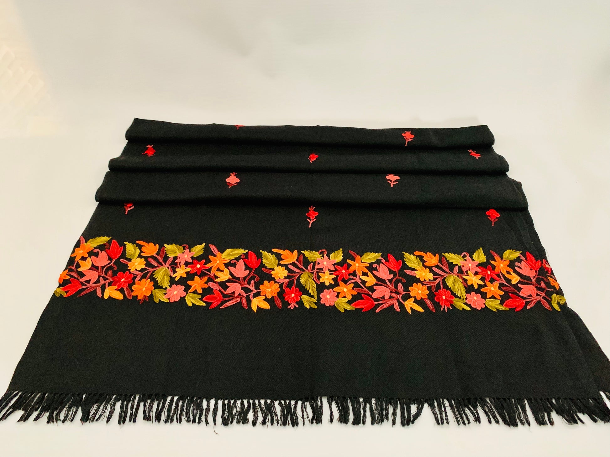 Handmade Personalised Initials Embroidery Scarf - Konmay London