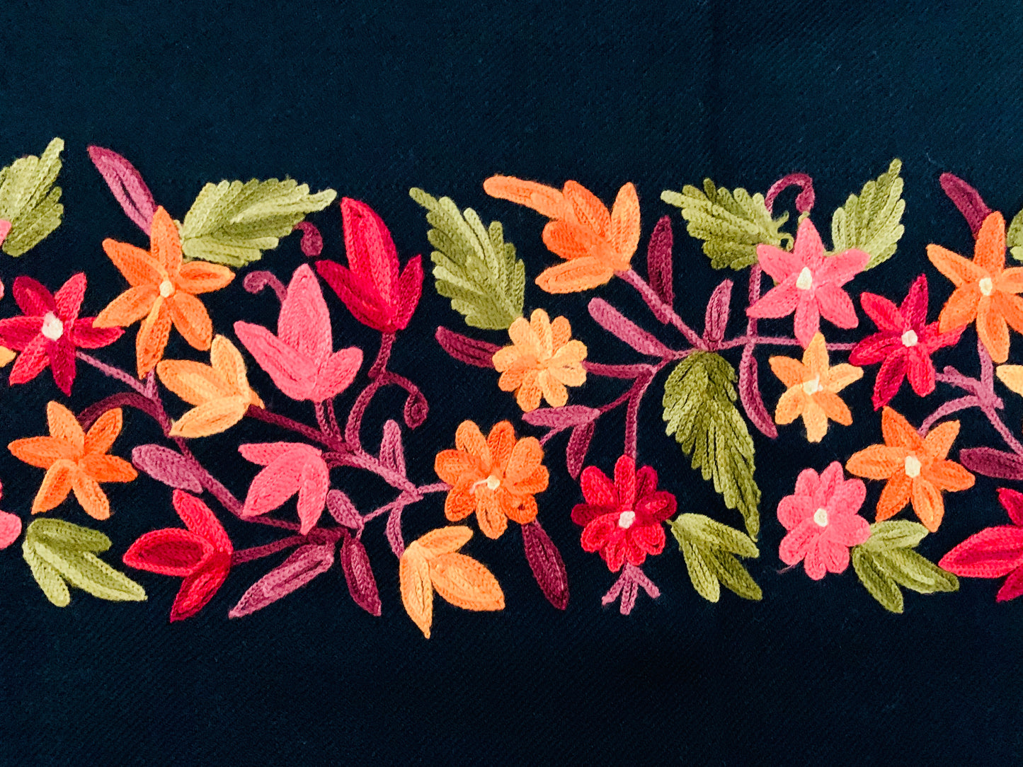 Handmade Personalised Initials Embroidery Scarf - Konmay London