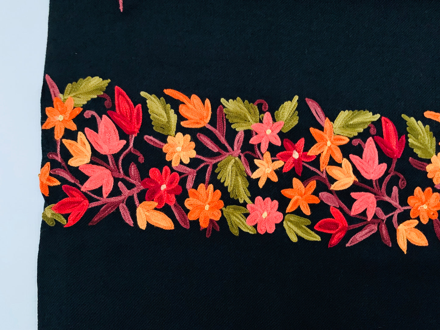 Handmade Personalised Initials Embroidery Scarf - Konmay London