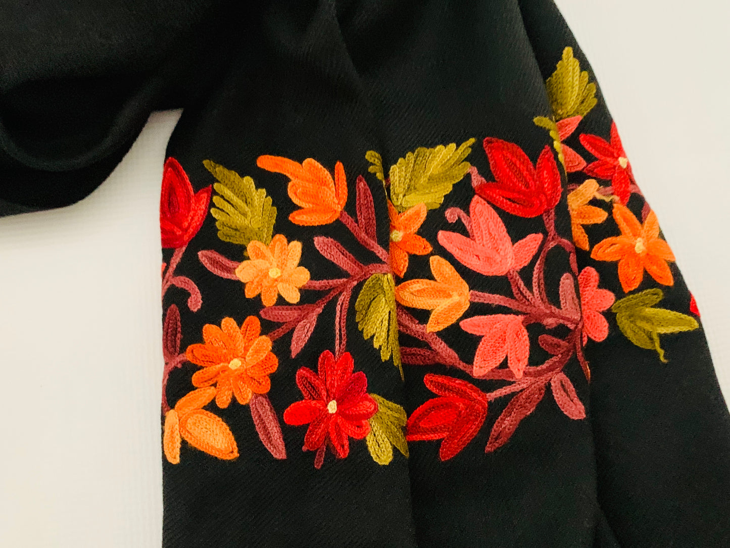 Handmade Personalised Initials Embroidery Scarf - Konmay London