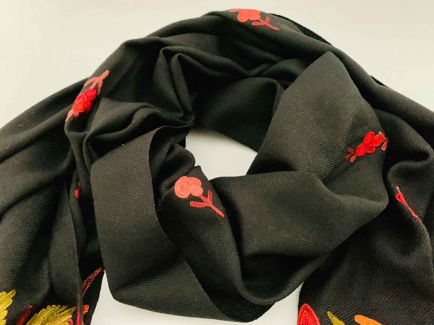 Handmade Personalised Initials Embroidery Scarf - Konmay London