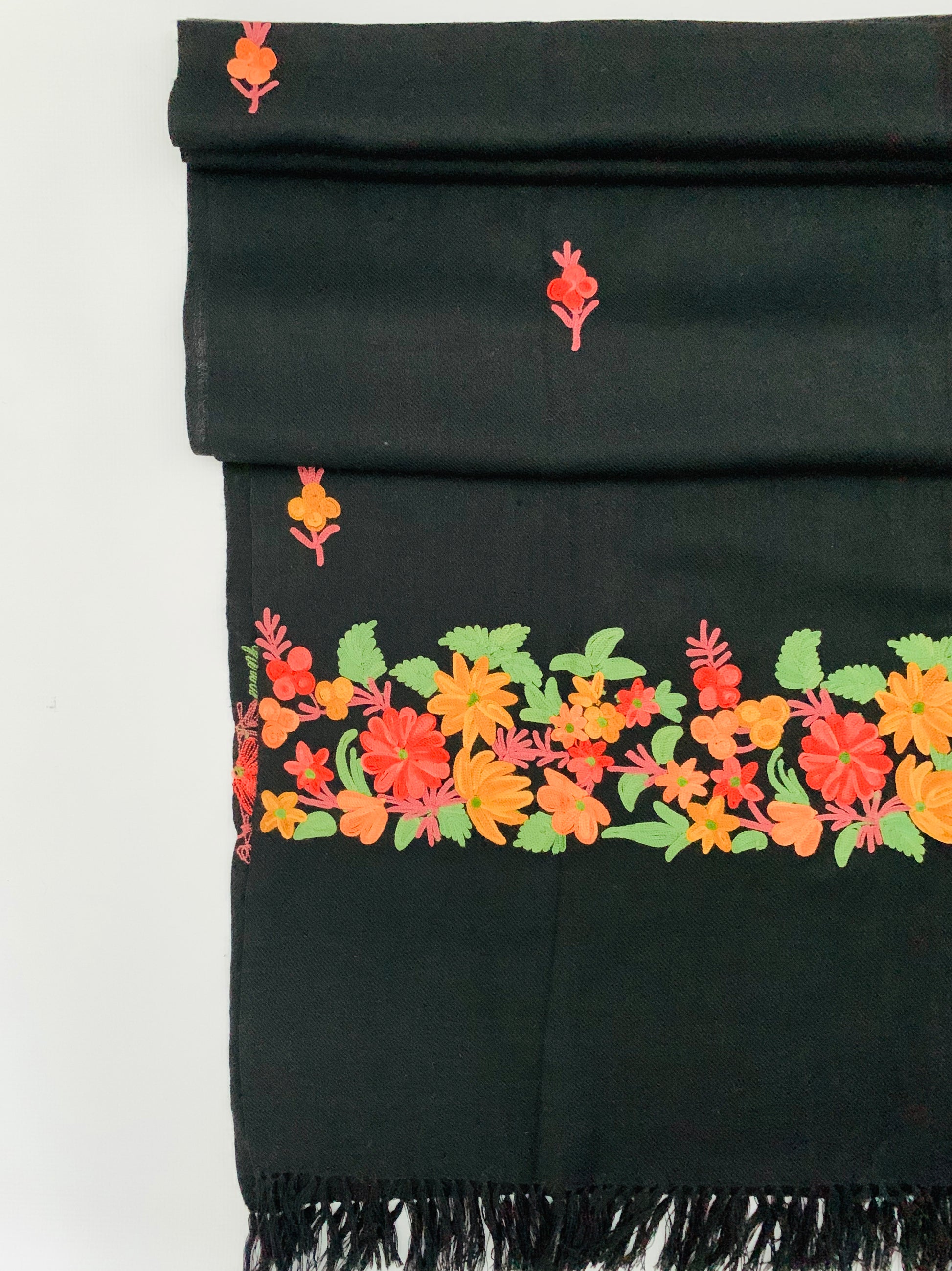 Handmade Personalised Initials Embroidery Scarf - Konmay London