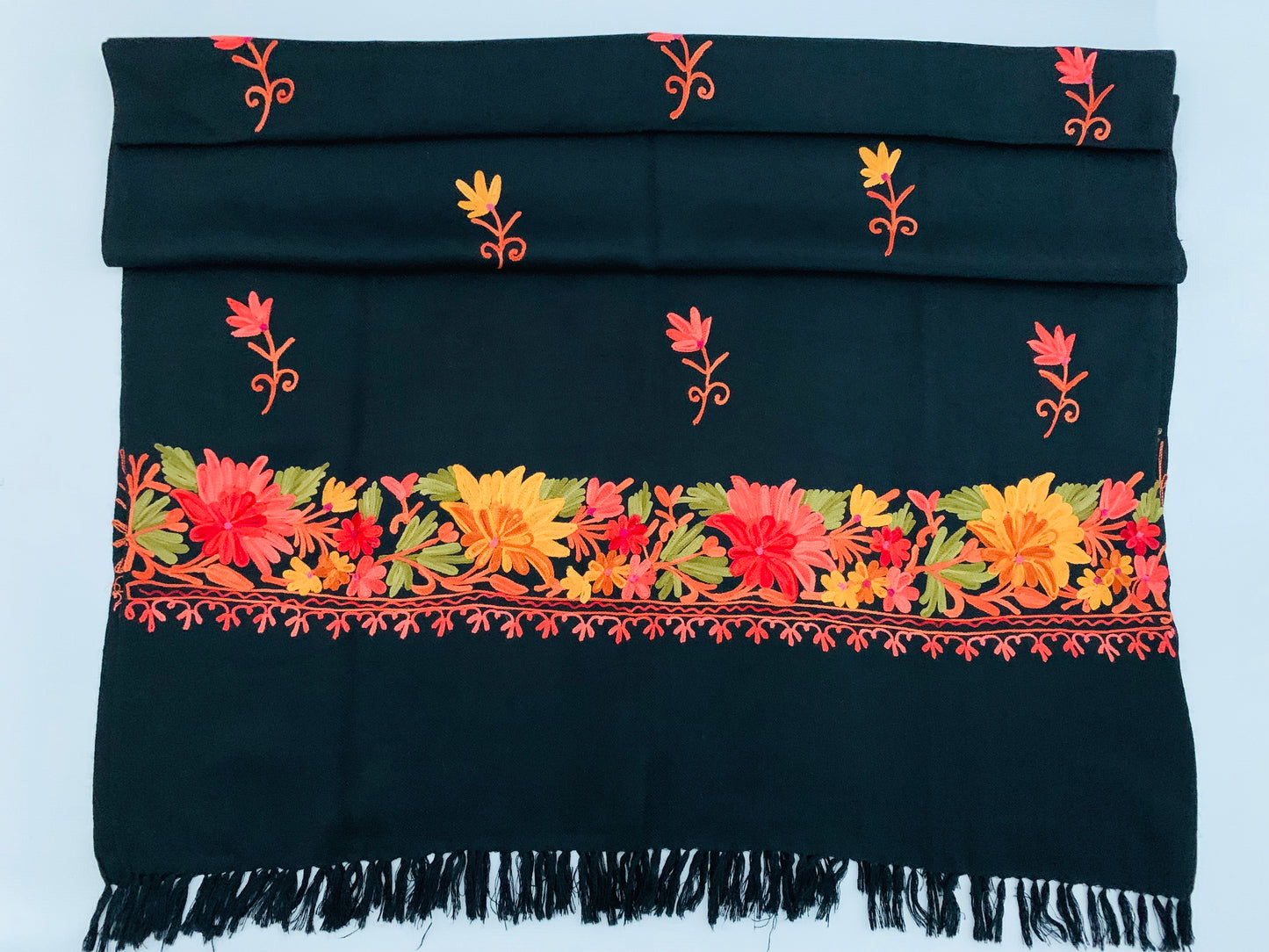 Handmade Personalised Initials Embroidery Scarf - Konmay London