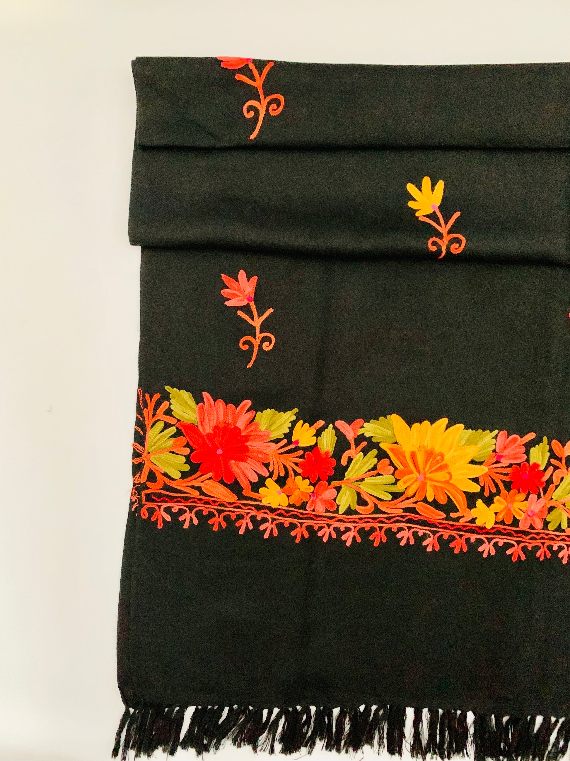 Handmade Personalised Initials Embroidery Scarf - Konmay London